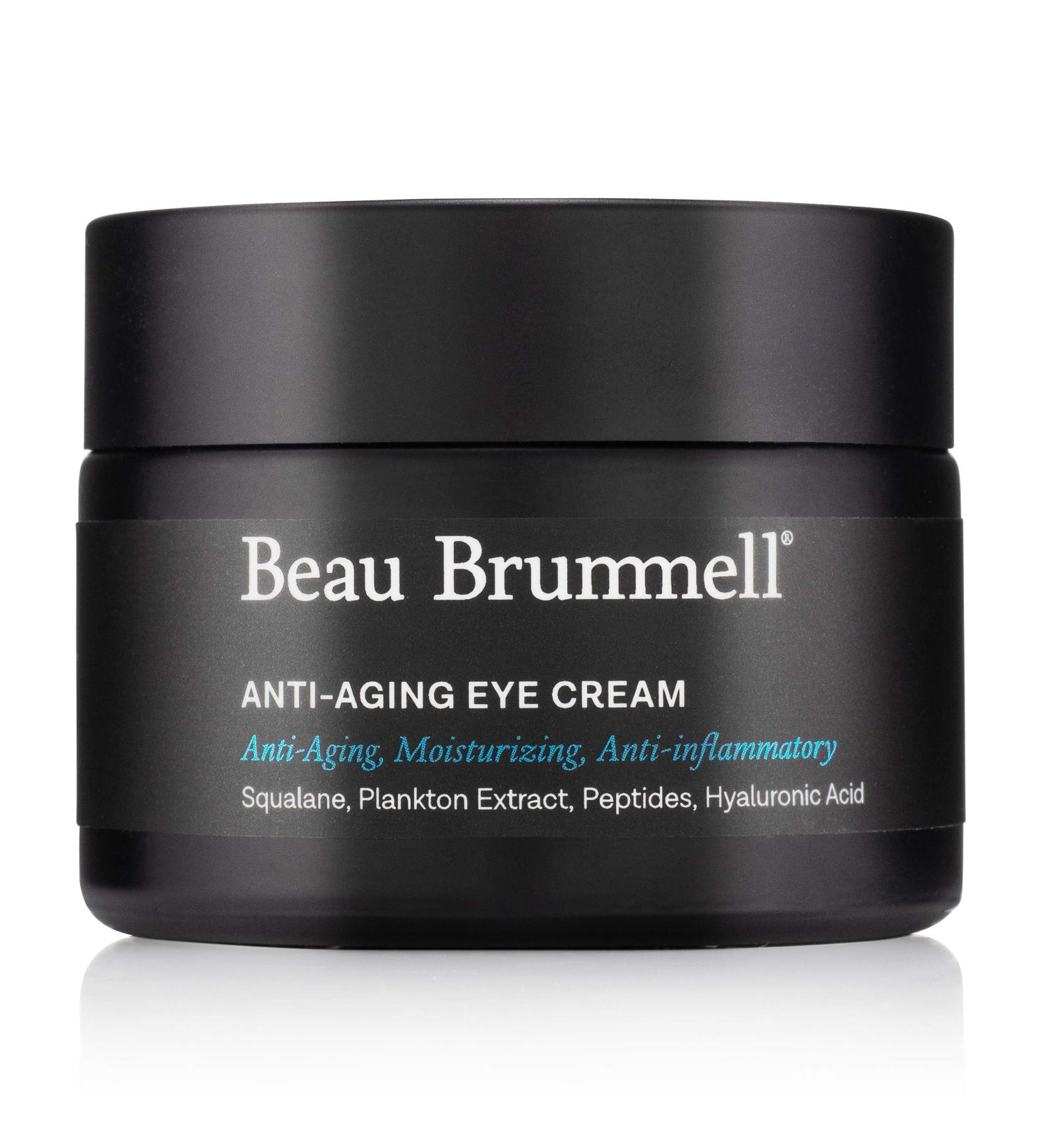 Beau Brummell For Men Anti-aging Eye Cream | Hyaluronic Acid, Squalane, Caffeine | Reduce Wrinkles, Dark Circles, Puffiness | Fragrance-Free | 1.7 OZ - Buy Online on GoSupps.com