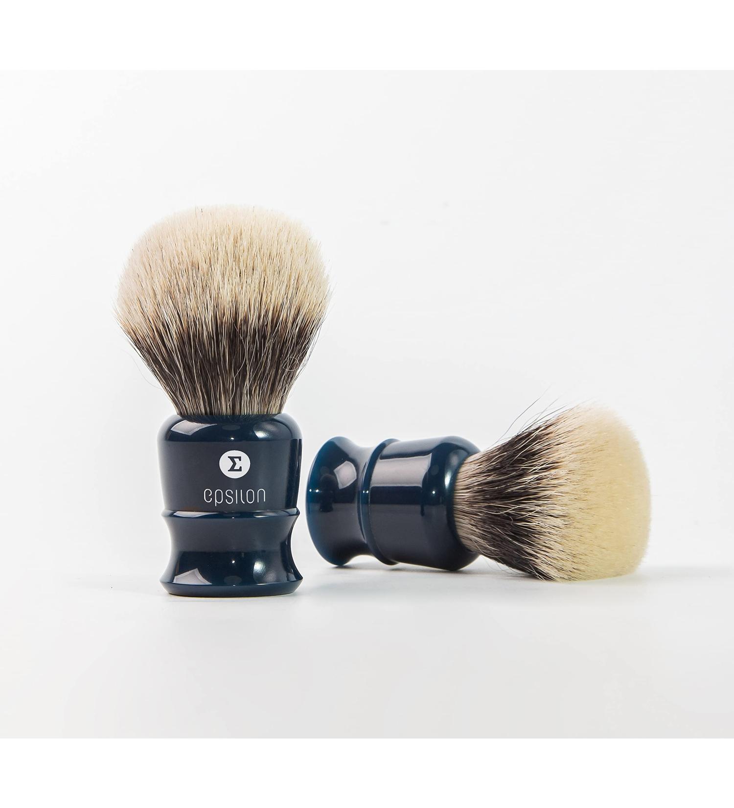 Epsilon badger shaving brush two-row blue 55/26 mm Standard nico