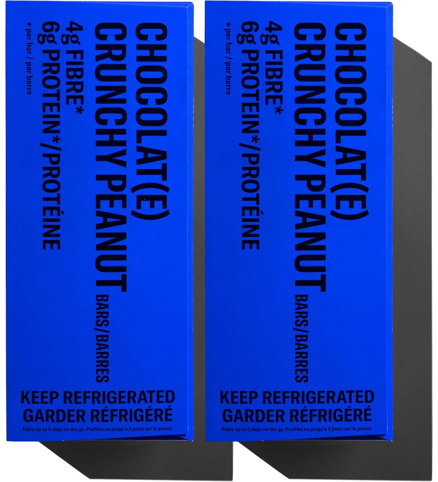 Mid-Day Squares Crunchy Peanut Bars 33g each 2 Packs (24 Squares) | Made with Real Chocolate 6g Plant Protein 4g Fiber Gluten Free Certified Vegan Crunchy Peanut 12 Count (Pack of 2) - Buy Online on GoSupps.com