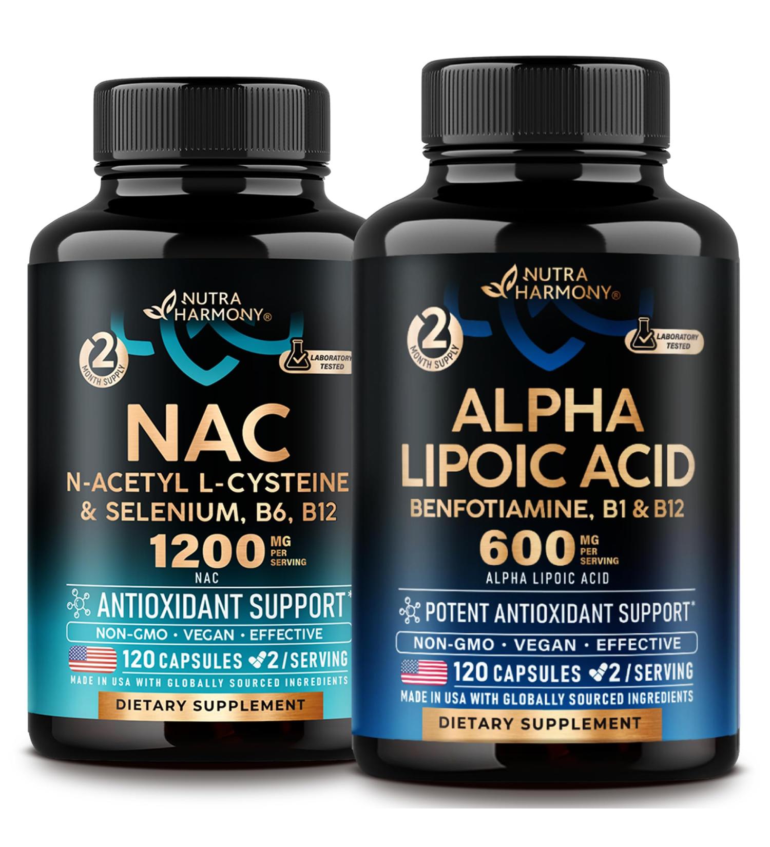 NUTRAHARMONY NAC & Alpha Lipoic Acid Capsules