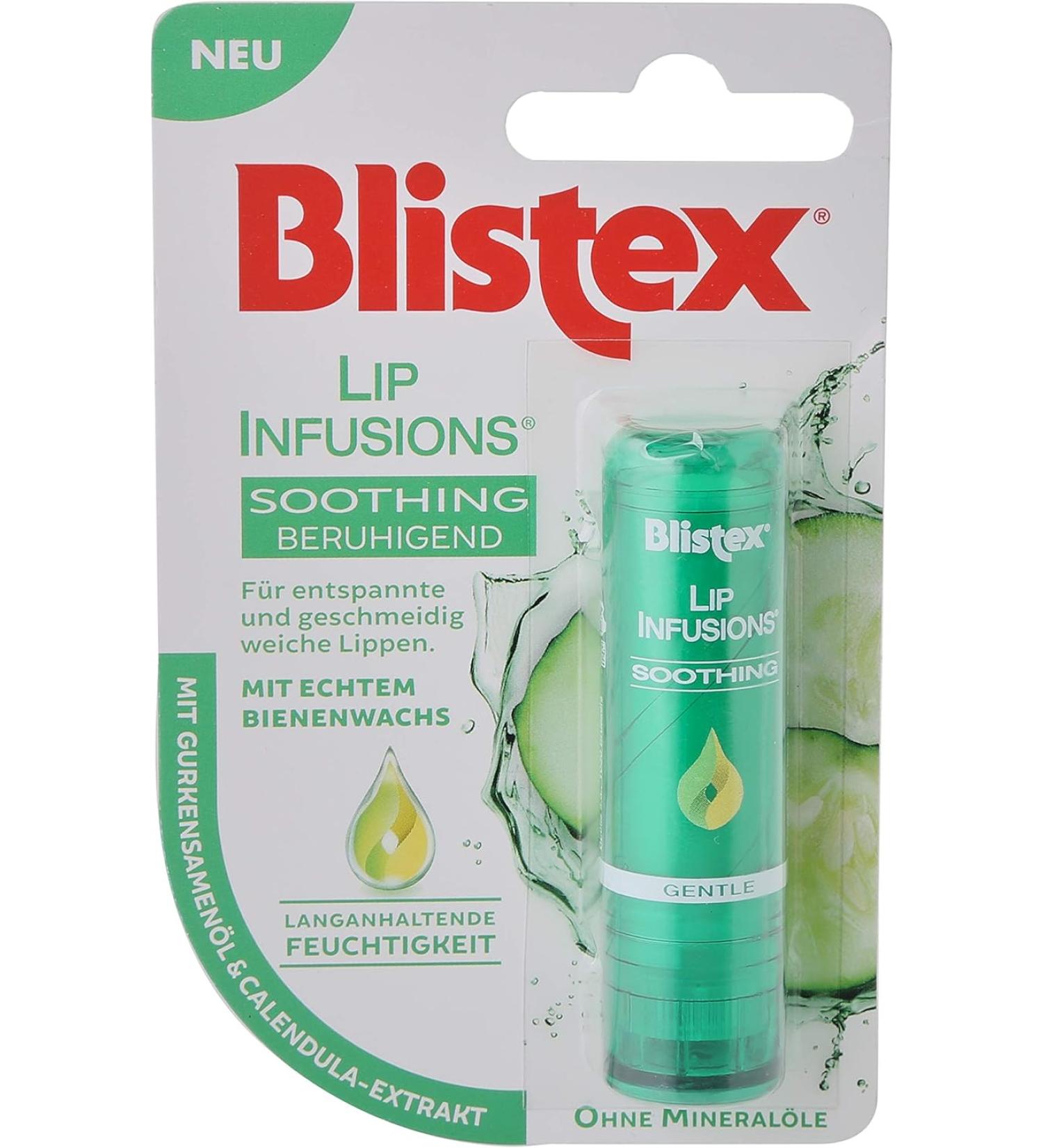 Blistex Lip Infusions Soothe Lip Moisturizer 0.13oz (3 Pack) - Hydrating Lip Balm Set - Buy Online on GoSupps.com
