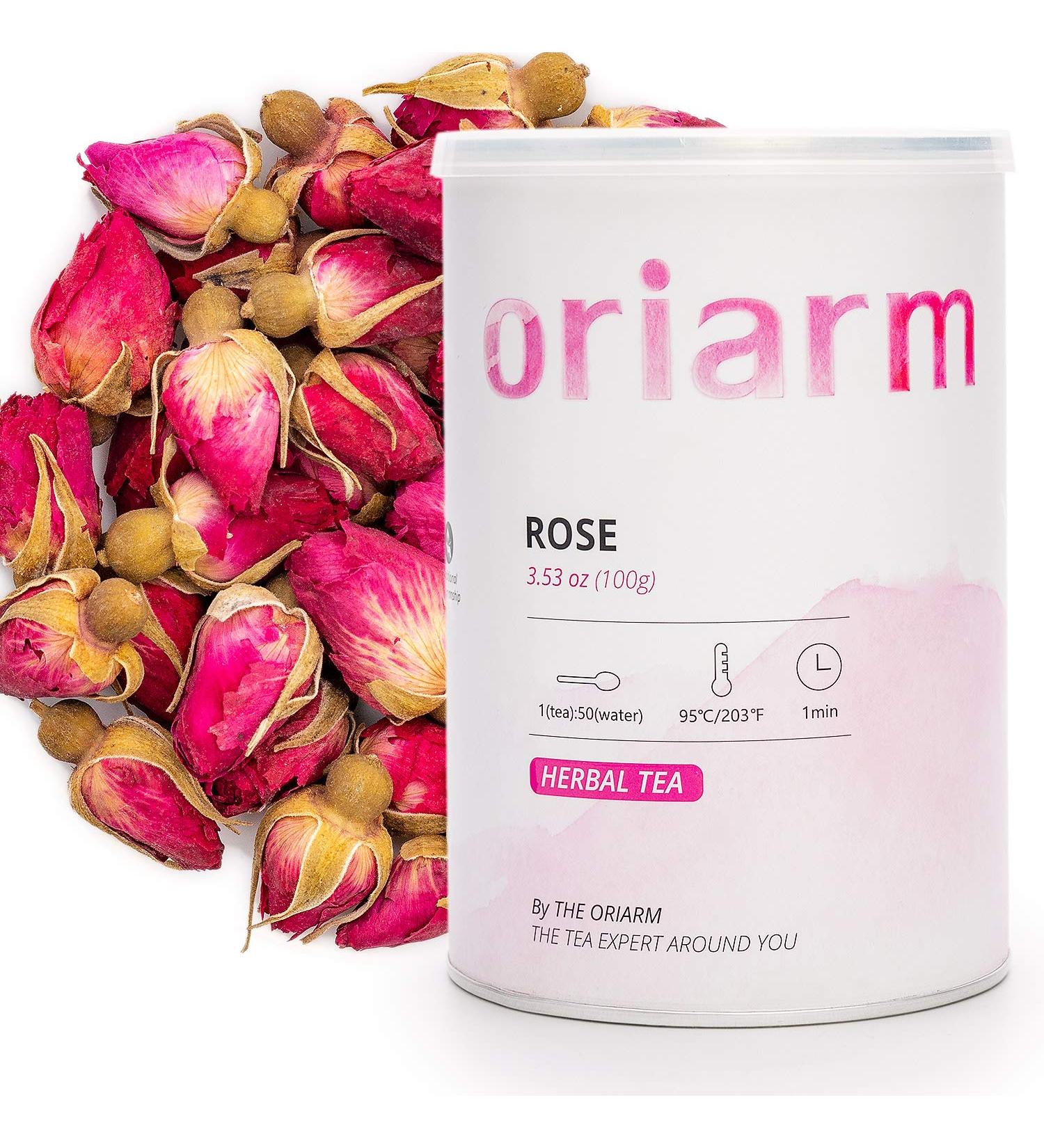 Orairm Loose Leaf Chinese Tea Tin Can (Rose Buds Tea) - Buy Online on GoSupps.com