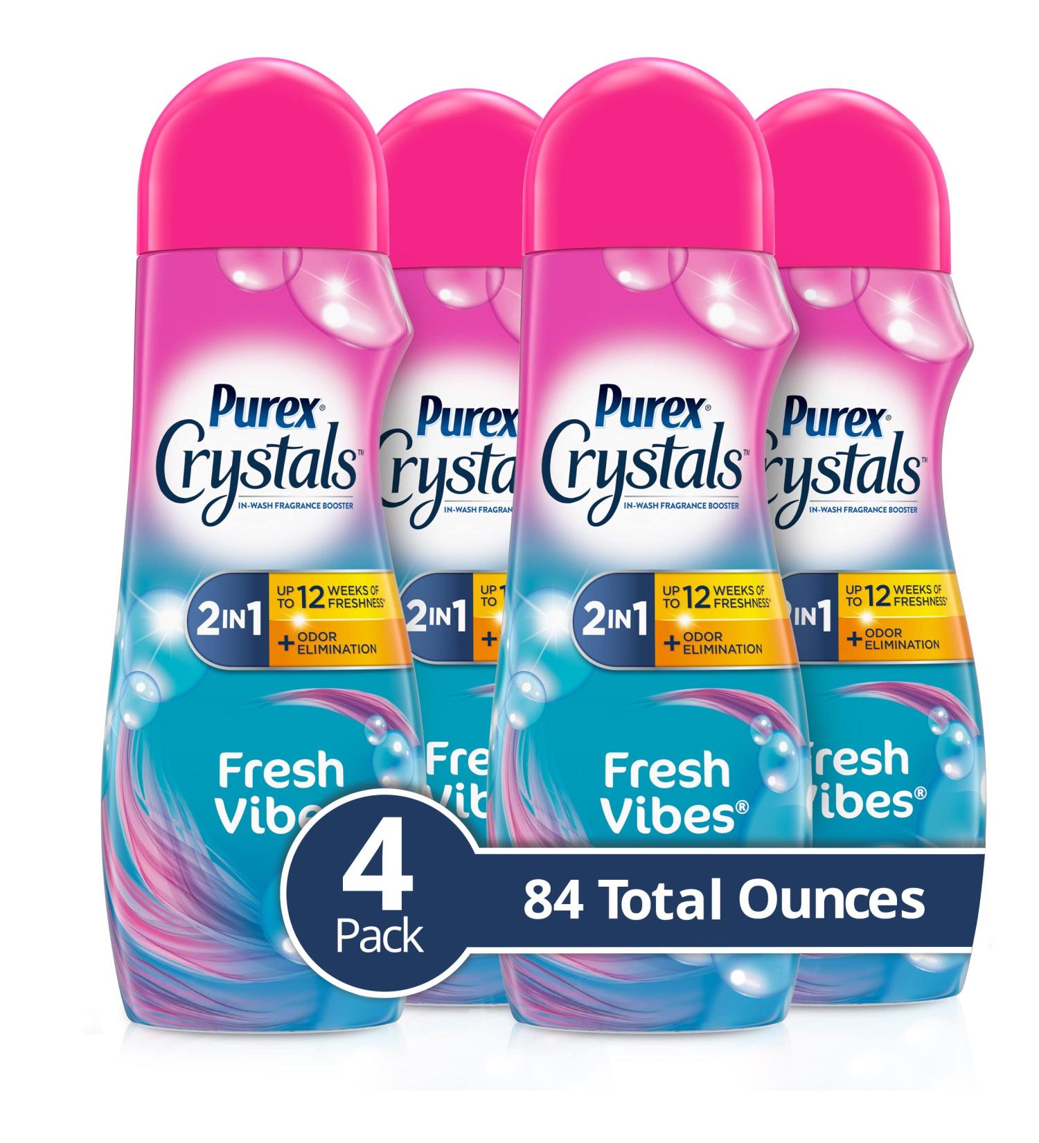 Purex Crystals In-Wash Fresh Vibes Scent Booster 21oz 4ct - Enhance Laundry Fragrance - Buy Online on GoSupps.com
