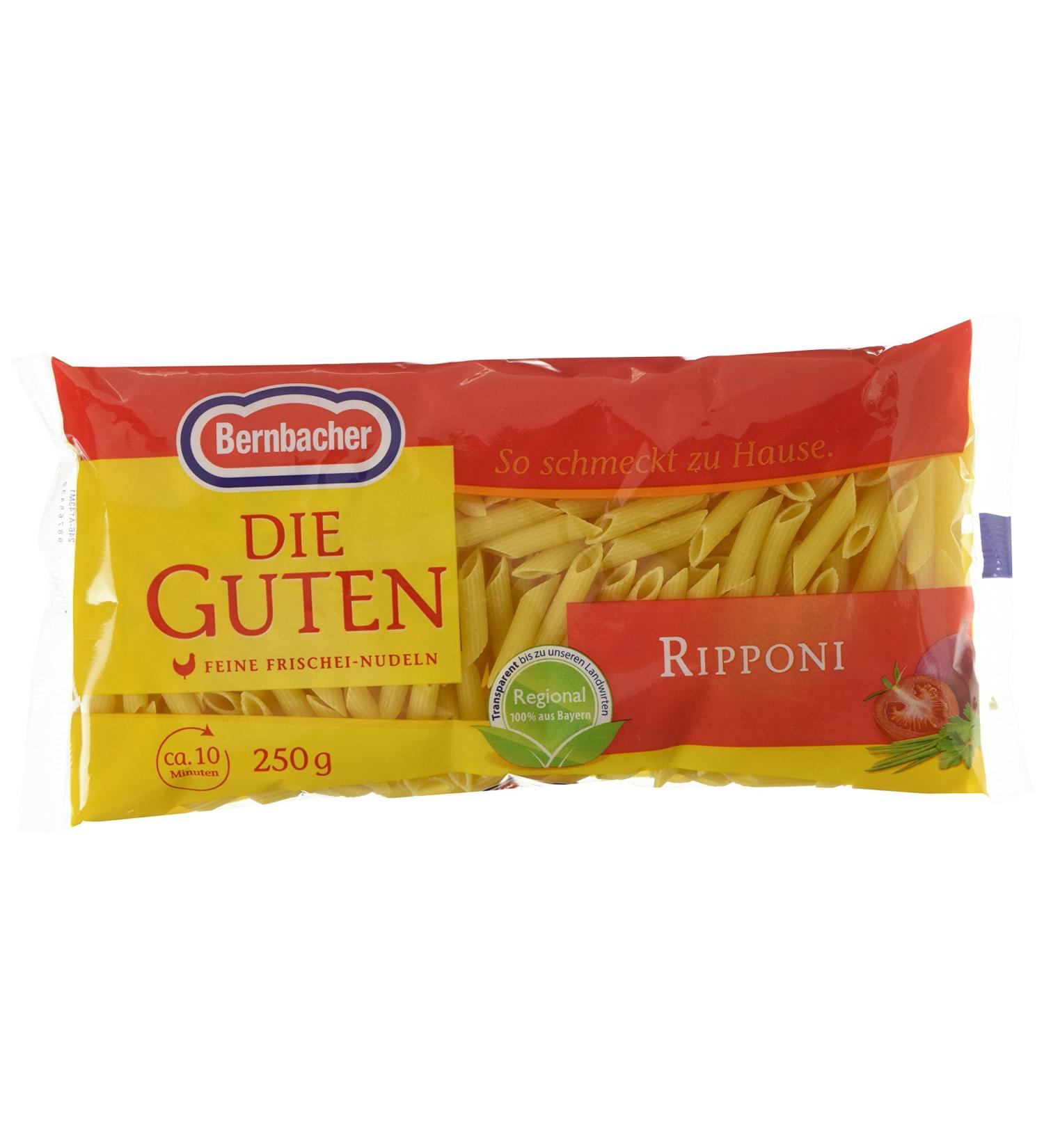 Buy Bernbacher Ripponi 8 Pack (8 x 250g) for International Shipping - Premium Quality Pasta for Delicious Meals - Buy Online on GoSupps.com