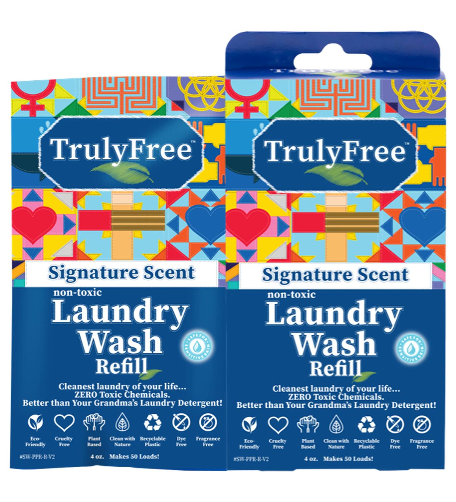 Truly Free Signature Scent Non-Toxic Laundry Wash Refills 4 OZ - Eco-Friendly & International Shipping - Buy Online on GoSupps.com