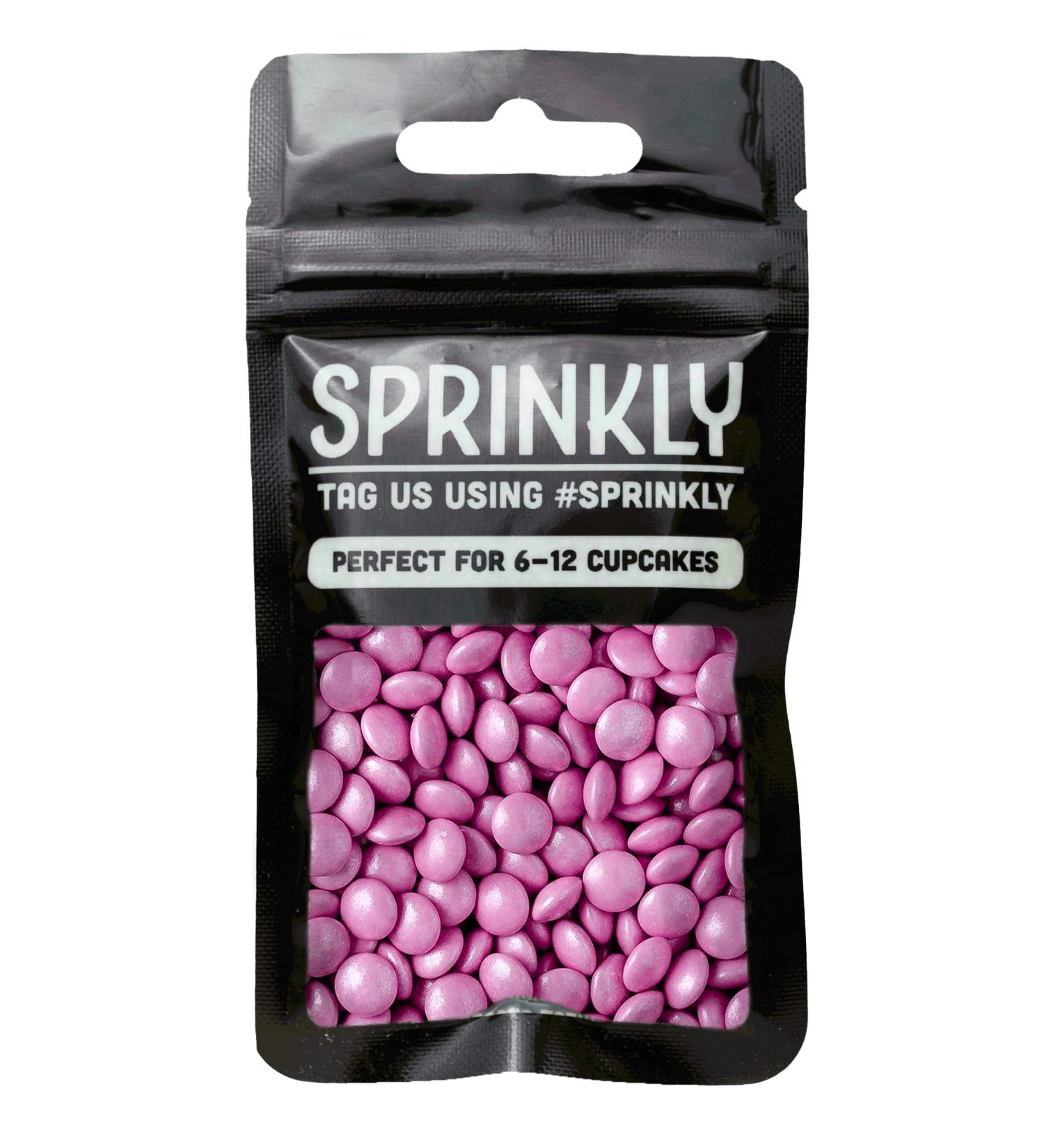 Coloured Milk Chocolate Beans - Baby Pink 30g - Cake Cupcake & Cookie Decoration Sprinkles - Buy Online on GoSupps.com
