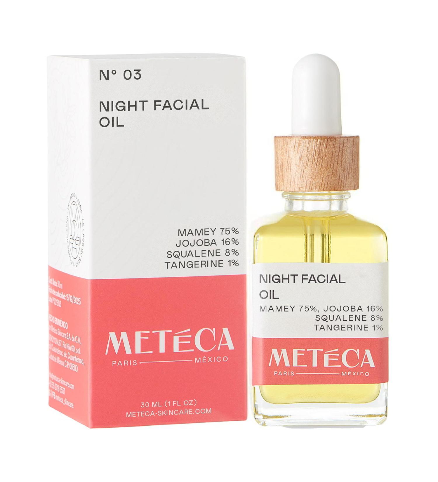 Night Facial Oil with Omega 9 - Regenerates Skin Fades Dark Spots & Enhances Glow | Mexican Skincare - Buy Online on GoSupps.com