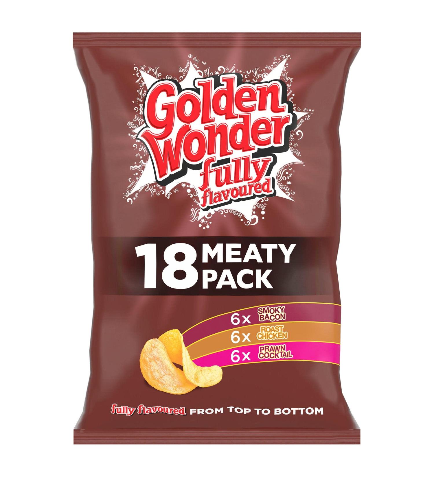 Golden Wonder Fully Flavoured Meaty Pack 18 x 25g