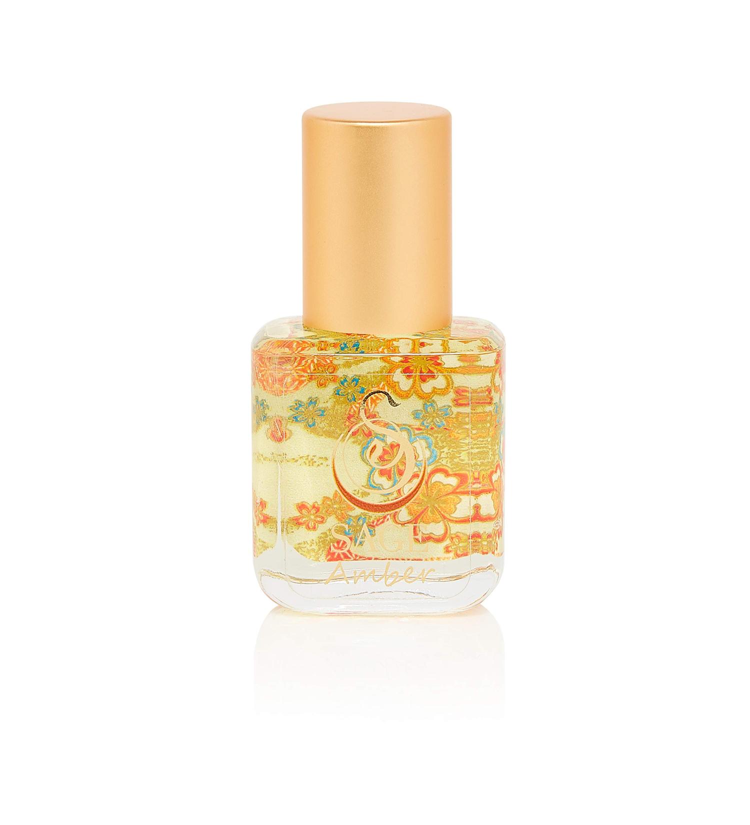 Amber Organic Perfume Oil Extract Roll-On by Sage- 1/4 oz Vegan & Cruelty-Free Earthy Scent Amber Blood Orange Musk Amber 1/4 oz Extract Roll-On - Buy Online on GoSupps.com