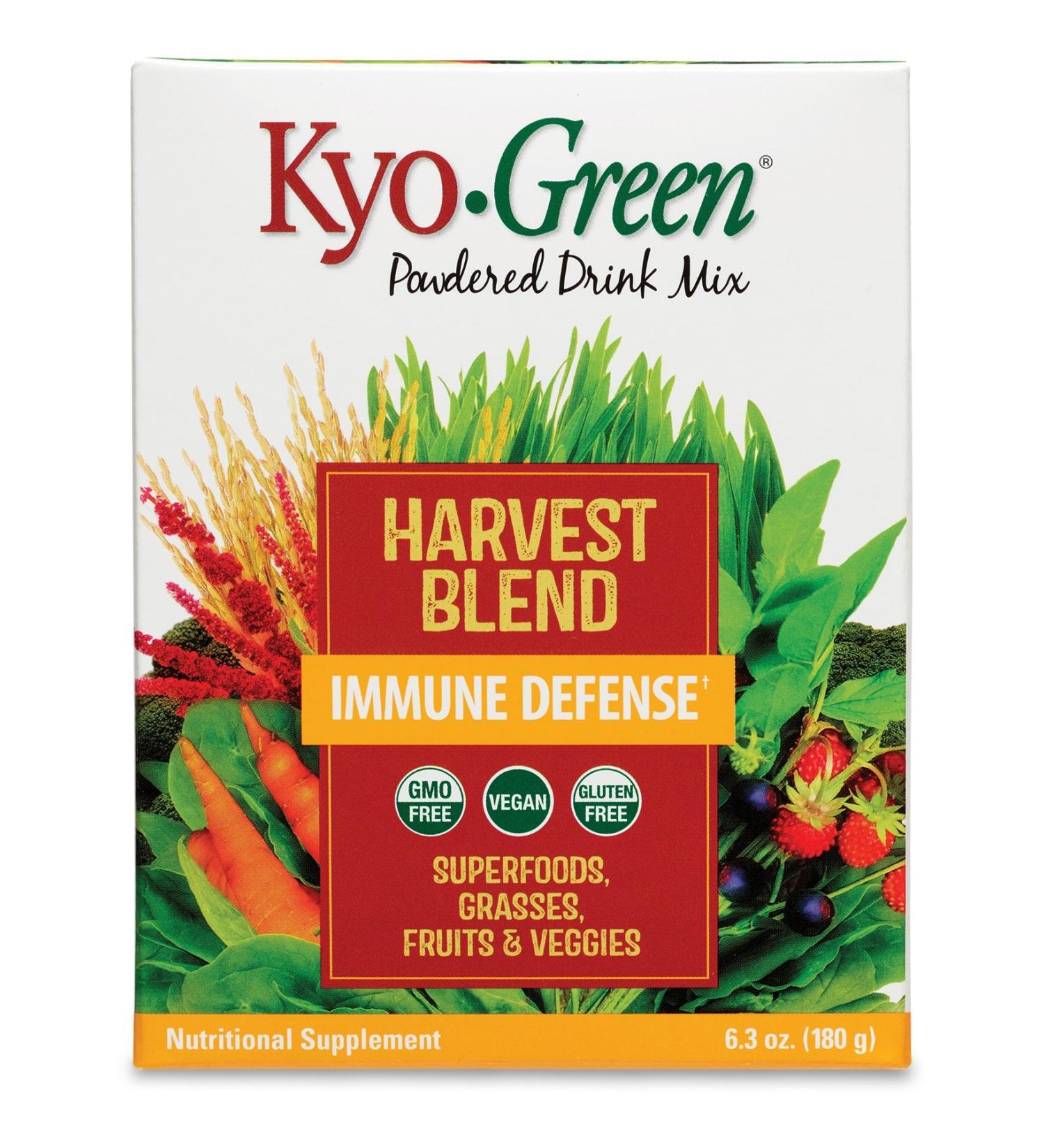 Kyo-Green Harvest Blend Superfood Supplement - 6 Oz Drink Mix | Nutrient-Rich Energy Boost - Buy Online on GoSupps.com