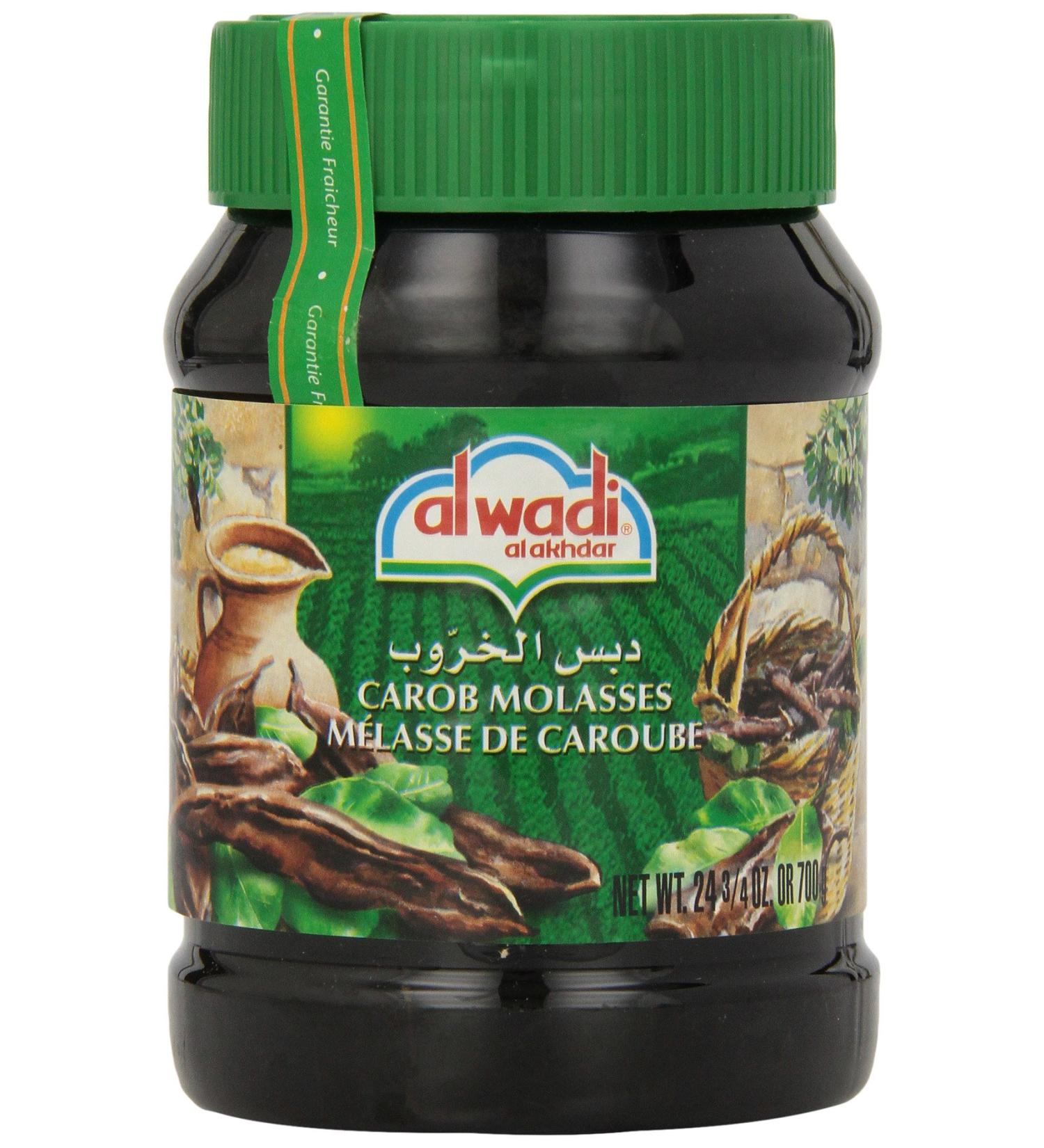 Alwadi Al Akhdar Carob Molasses 24.75-Ounce Jars - 3 Pack | Pure & Natural Lebanese Carob Syrup - Buy Online on GoSupps.com