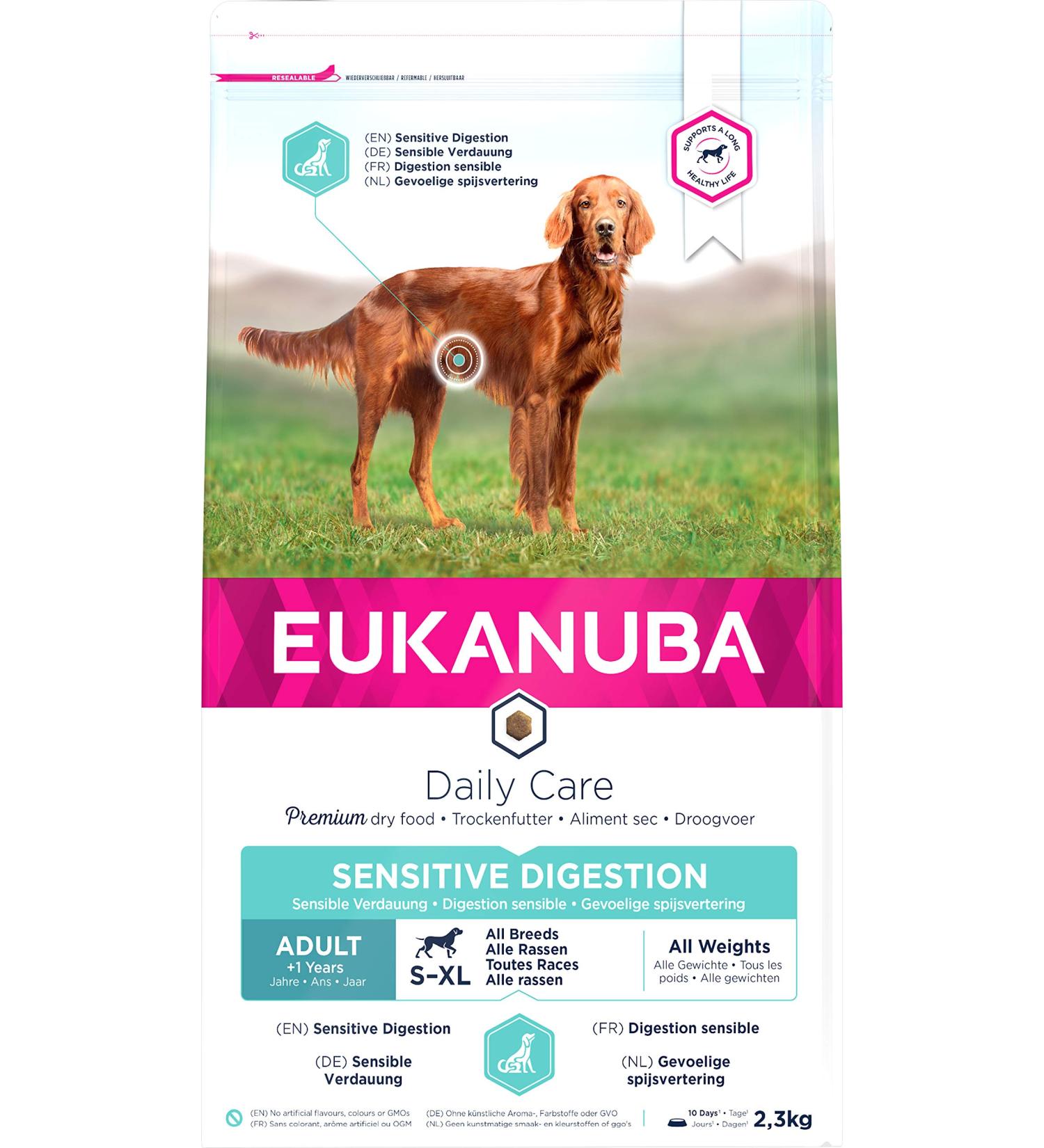 Eukanuba Adult Dog Daily Care Sensitive Digestion For All Breeds Chicken 2.5kg - Buy Online on GoSupps.com