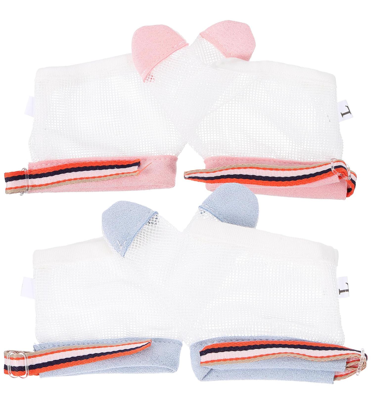 Milists Baby Finger Guards - Breathable Thumb Protectors for Infants & Toddlers | No Scratch Sucking Prevention Gloves - Size L 12.5x7x0.5 - Buy Online on GoSupps.com