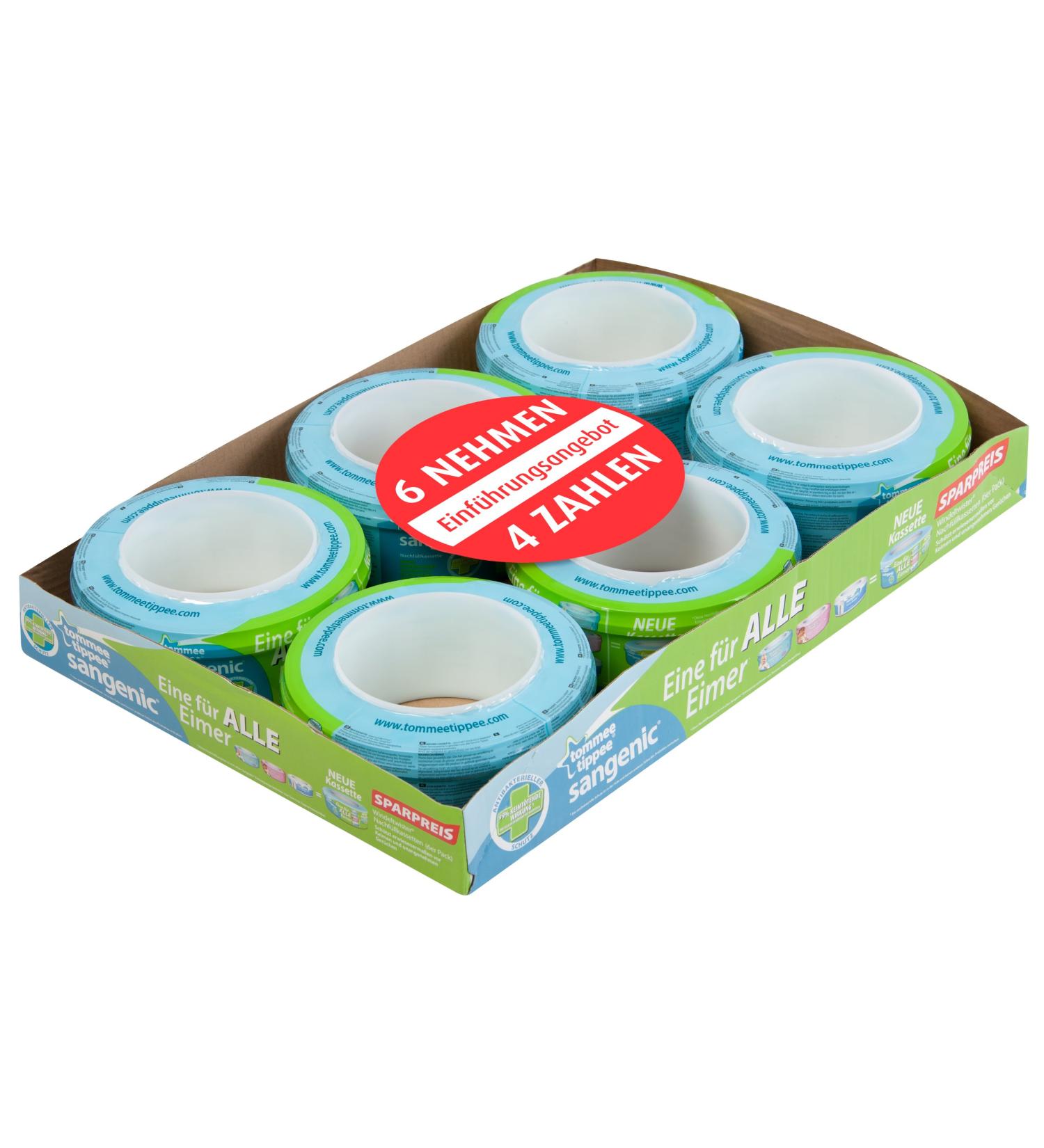 Sangenic 25055 0030 6-Pack Refill Cassette for Diaper Twister | International Shipping Available - Buy Online on GoSupps.com