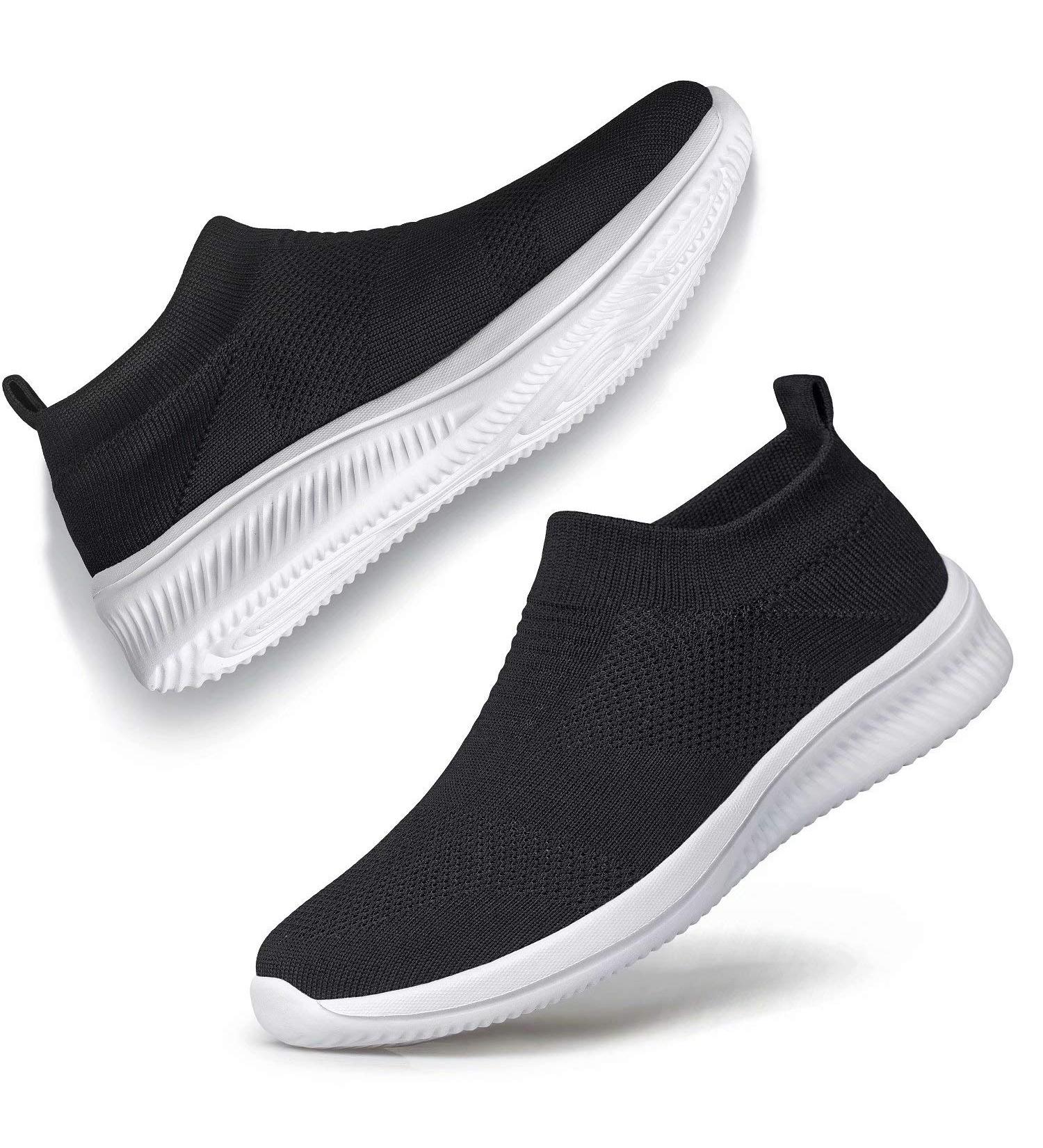 Vibdiv Women s Sneakers - Lightweight Comfortable Casual Office Flat Shoes - Black & White 43 EU - Buy Online on GoSupps.com