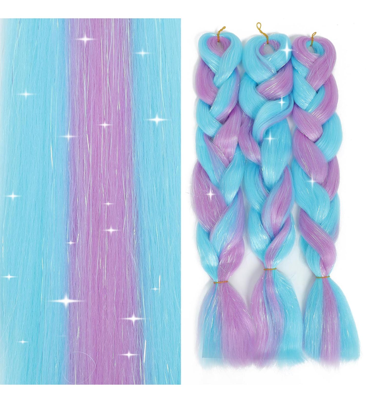 Ombre Braiding Hair Extensions - High Temperature Synthetic 24 Inch (Pack of 3) - B66-LSS | International Shipping Available - Buy Online on GoSupps.com
