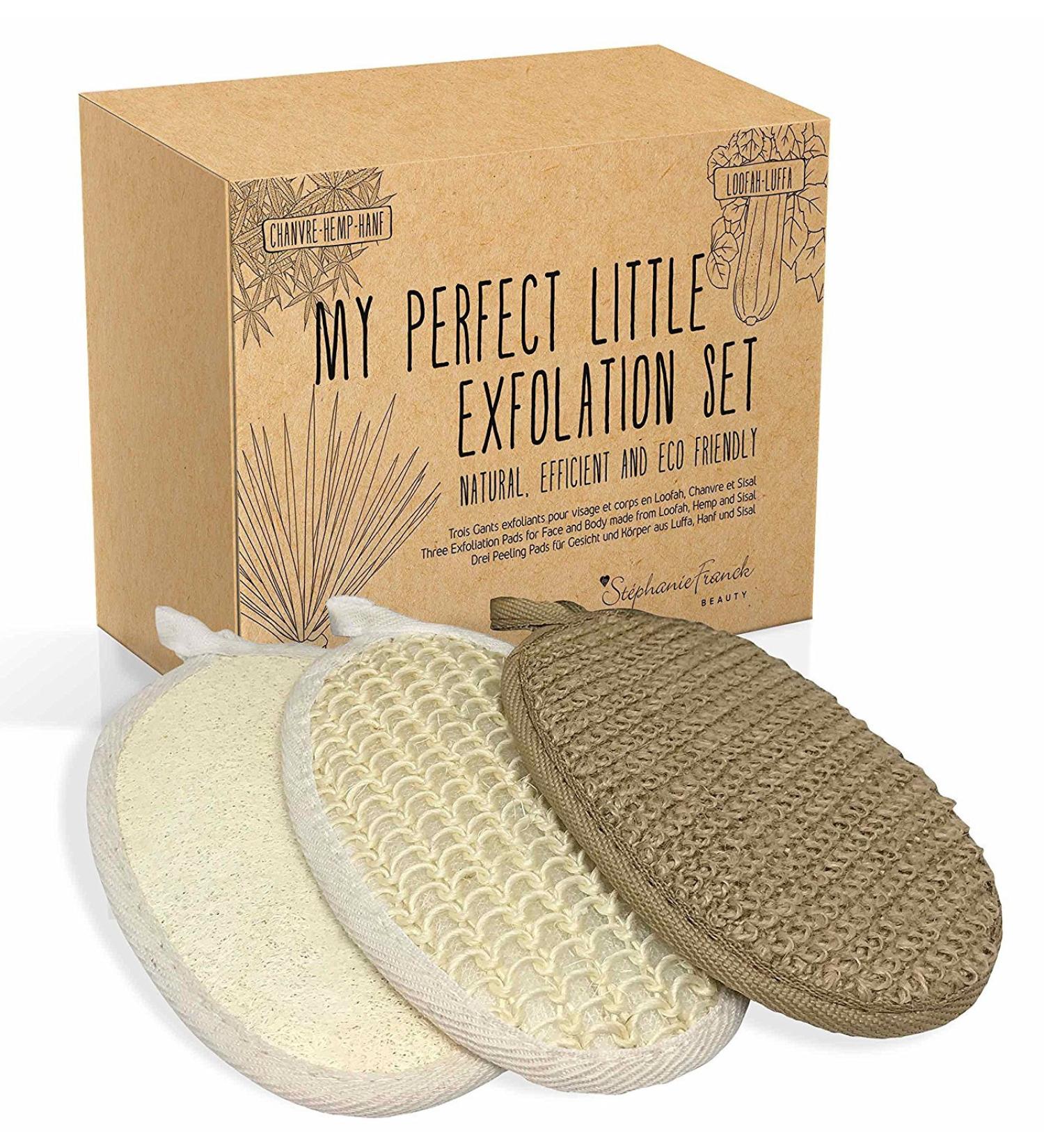 Stephanie Franck Beauty Bath Set - Exfoliating Loofah Sisal & Hemp Gloves for Glowing Skin | International Shipping Available - Buy Online on GoSupps.com