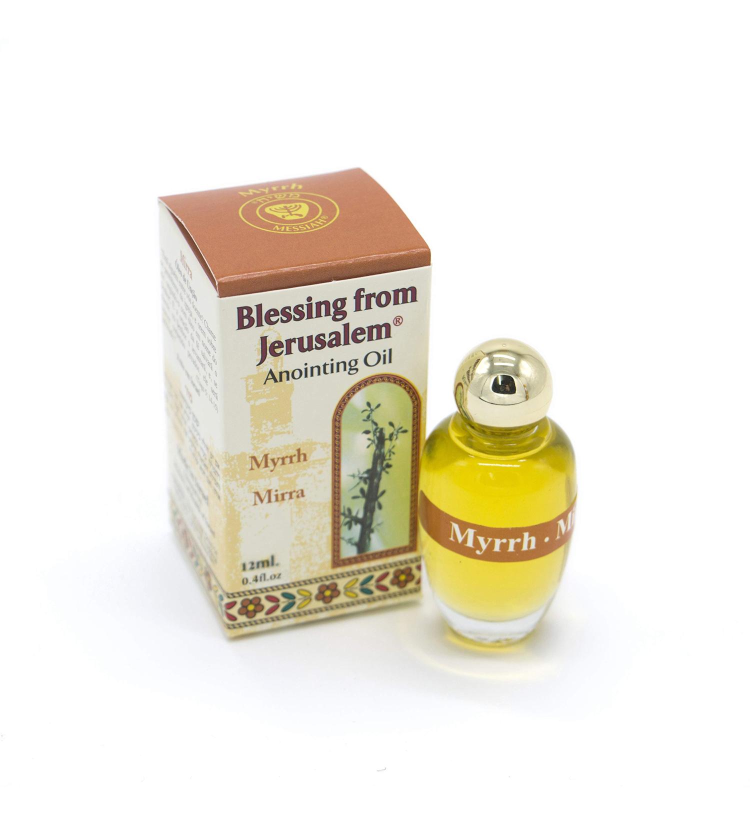 Authentic Myrrh Anointing Oil from the Holy Land of Jerusalem - 12 ml | Premium Quality Spiritual Oil for Blessings - Buy Online on GoSupps.com