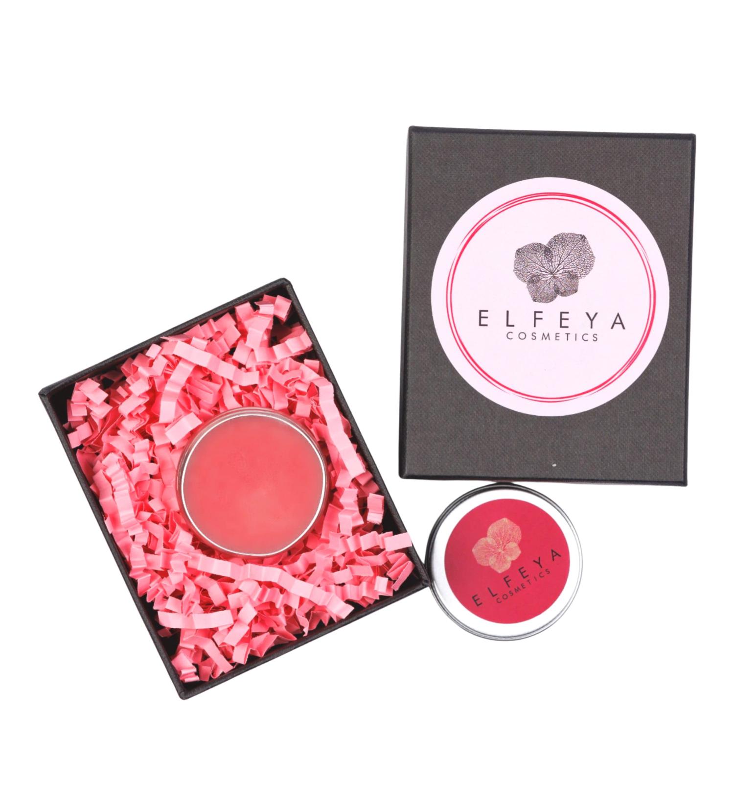 Organic nourishing lip balm infused with natural extract for a natural color tint and glowing Mica particles for sparkling effect 10 ml (Glowing Orange)