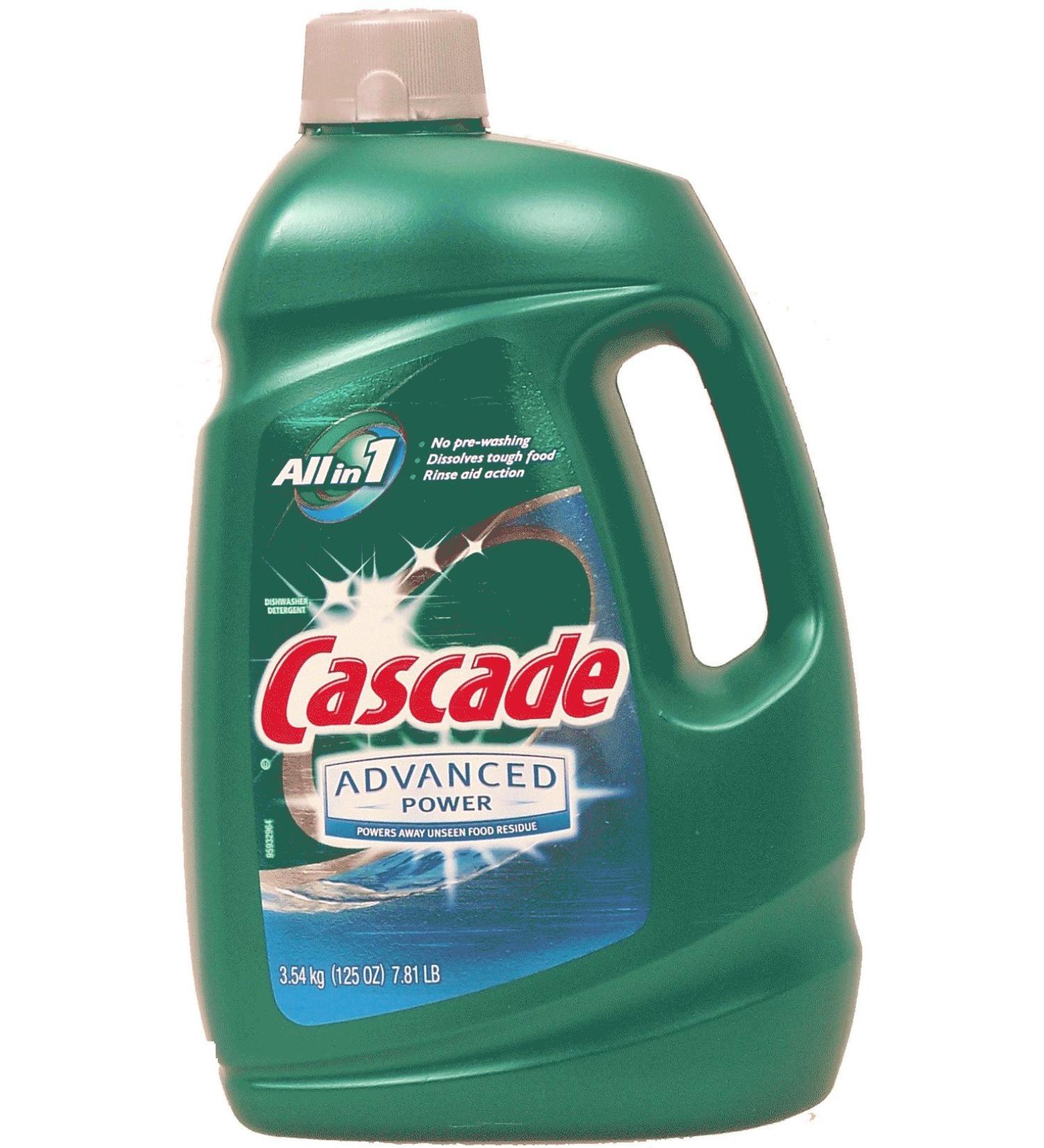 Cascade Advanced Power dishwasher detergent gel 125 oz Plastic Bottle 1 Fl Oz (Pack of 1) Gel