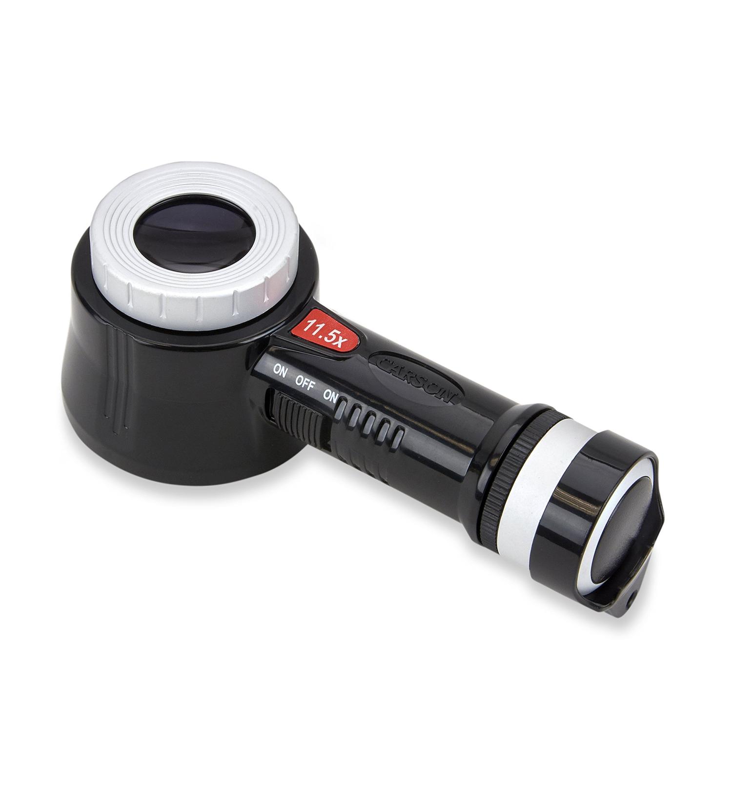 Carson PRO Series MeasureLoupe 11.5x LED and UV Lighted Eye Loupe Magnifier with Reticle Scale | CP-45 MeasureLoupe with Storage Case - Buy Online on GoSupps.com