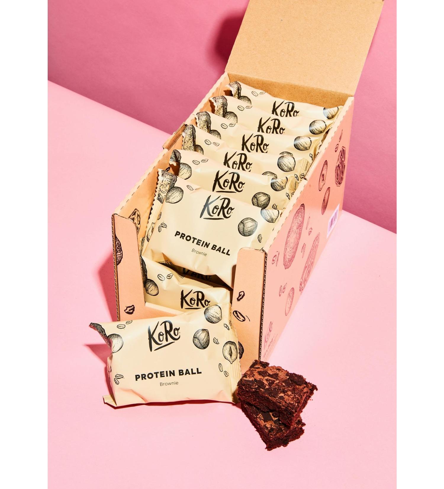 KoRo - Protein Ball Brownie flavor 14 x 30 g - Buy Online on GoSupps.com