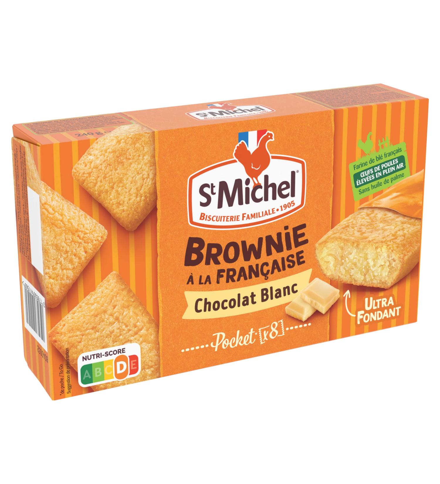 St Michel Individual white chocolate brownie casserole - 8 individual sachets 240 g - Buy Online on GoSupps.com