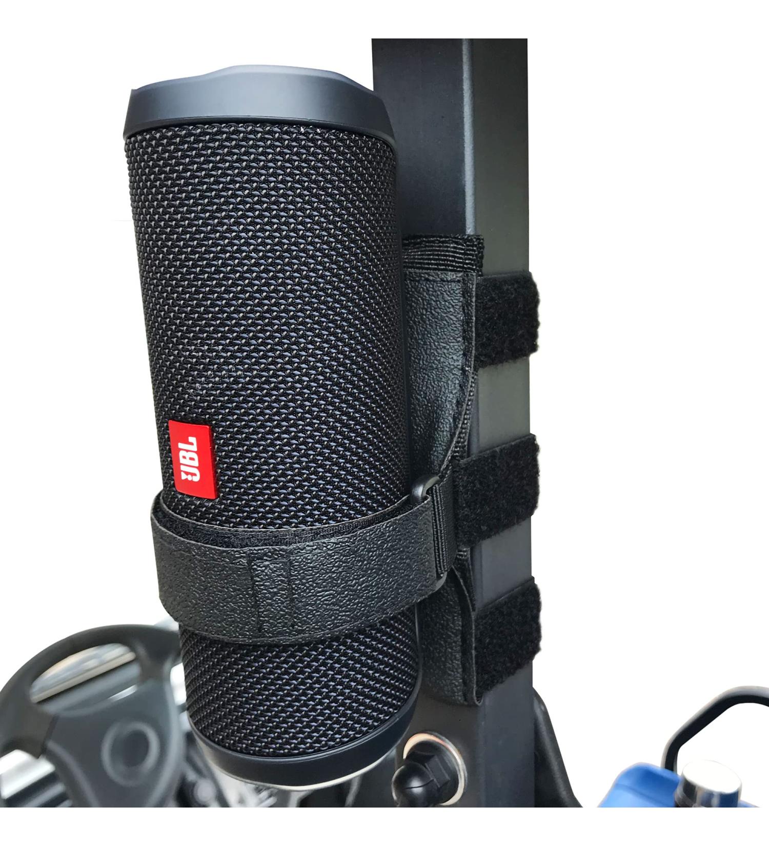 HomeMount Portable Speaker Mount for Golf Cart - Adjustable Strap for Bluetooth Wireless Speaker Attachment - Black - Buy Online on GoSupps.com