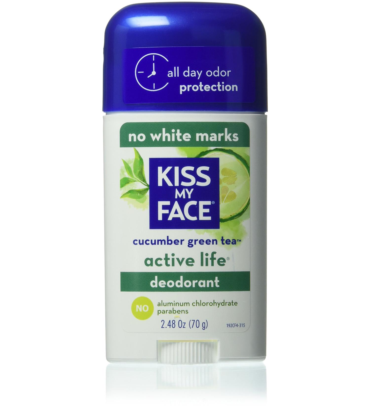 Kiss My Face Active Life Deodorant Cucumber Green Tea 2.48 oz (Pack of 6) - Buy Online on GoSupps.com