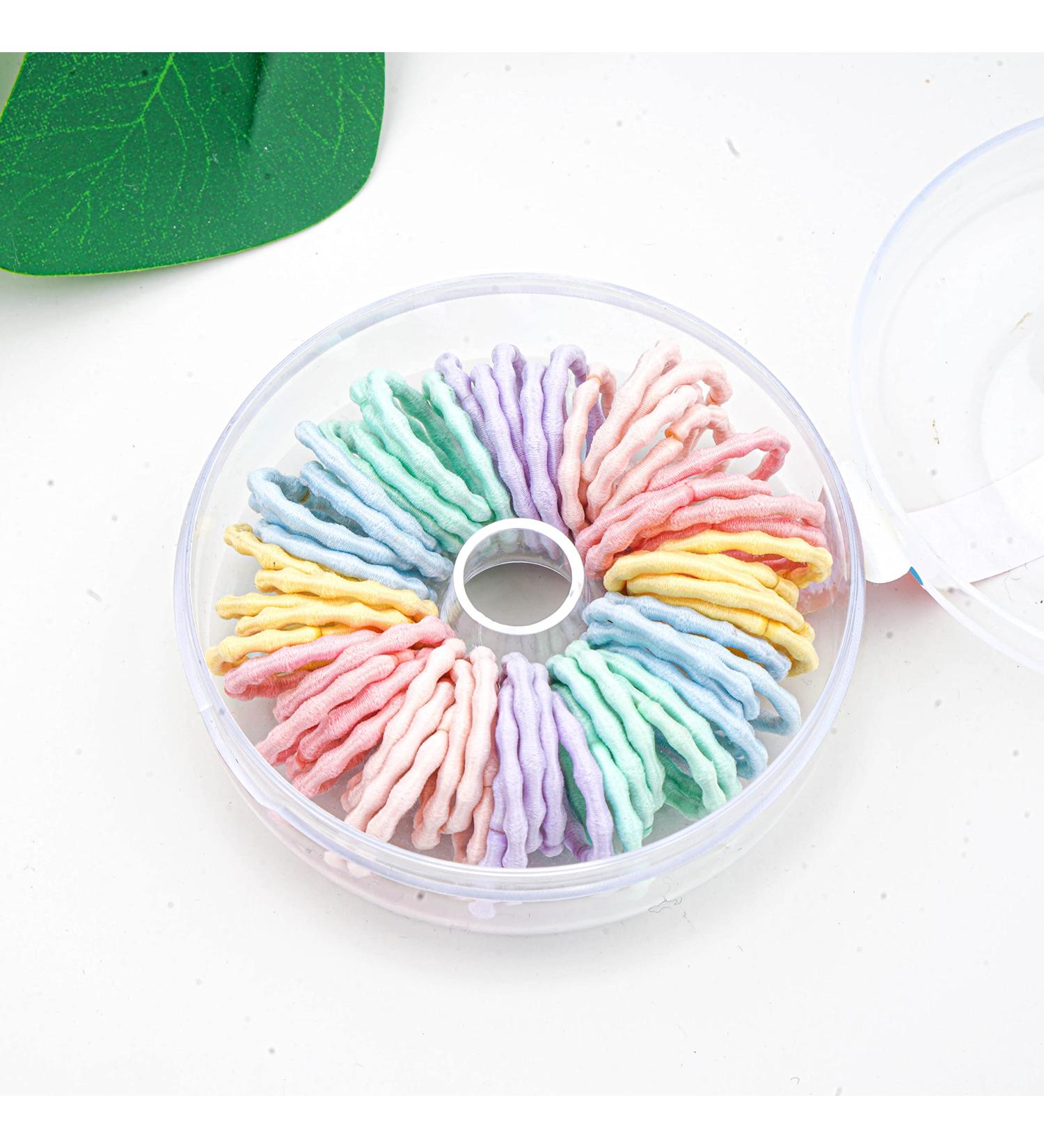55 PCS Mini Baby Hair Ties - Ouchless Hair Accessories for Infants and Toddler Girls - Buy Online on GoSupps.com