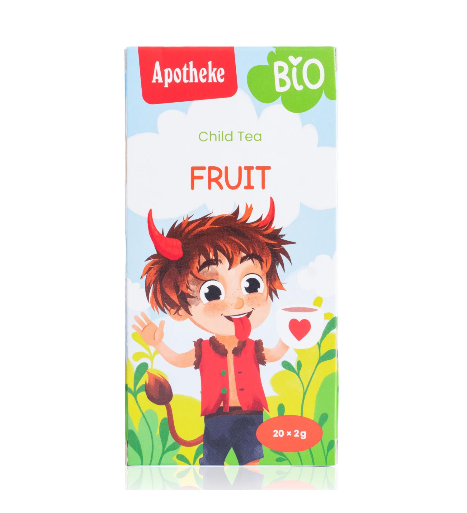 Th pour les enfants - fruits BIO 20 x 2 g APOTHEKE - Buy Online on GoSupps.com