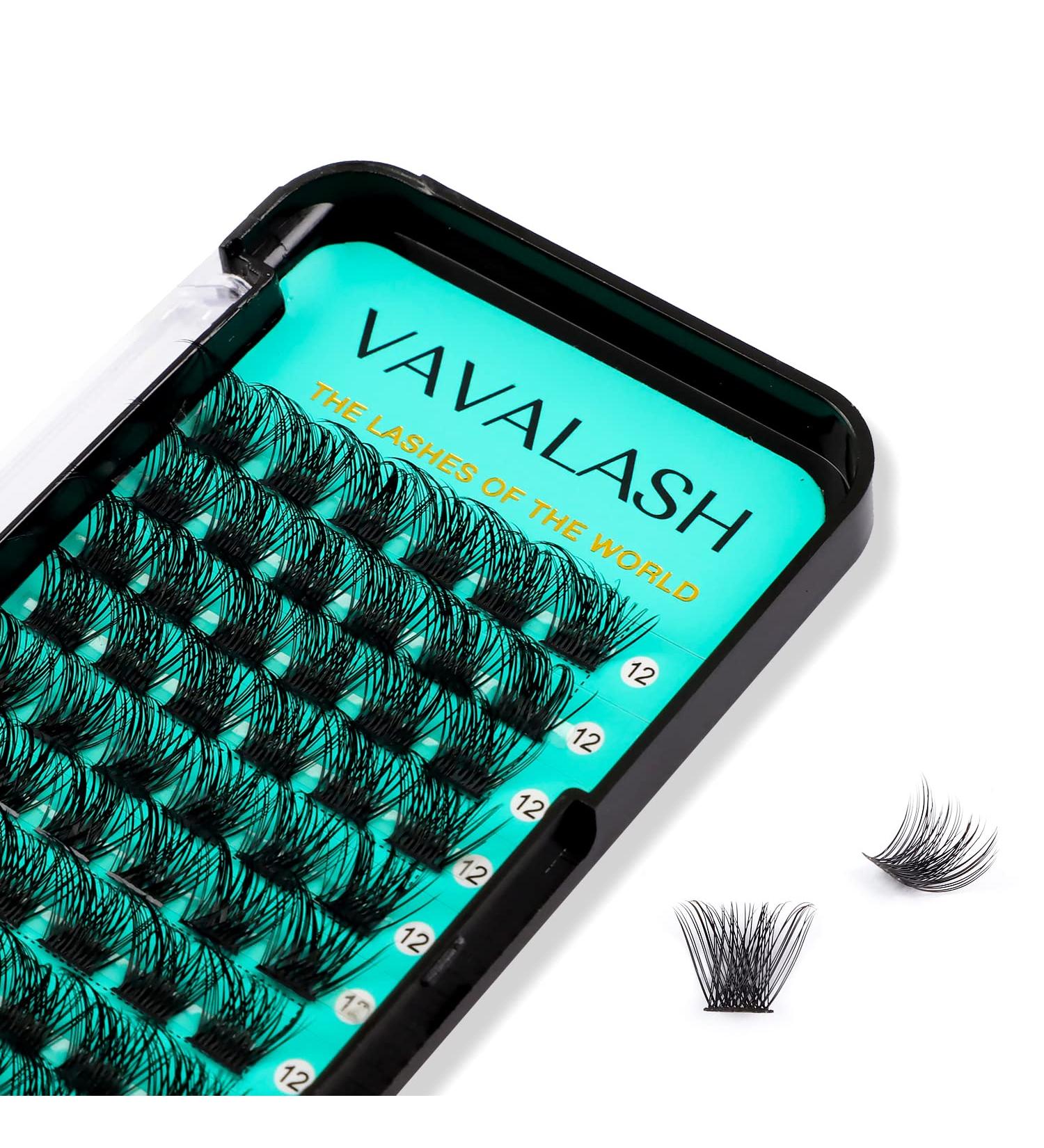 VAVALASH DIY Eyelash Extension Cluster Lashes 72 PCS - V01-D Curl 8-16mm Mix - Soft Faux Mink Silk Clusters for Easy & Light Full Lash Extension at Home - Buy Online on GoSupps.com