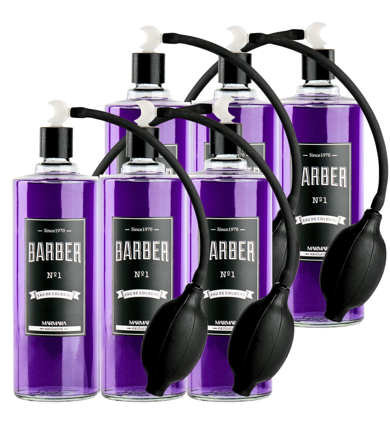 barber marmara Marmara Barber Cologne - Best Choice of Barbers and Traditional Shaving Fans No:1 Series (Ball Pump Atomiser + 500ml x 6 Bottles) - Buy Online on GoSupps.com