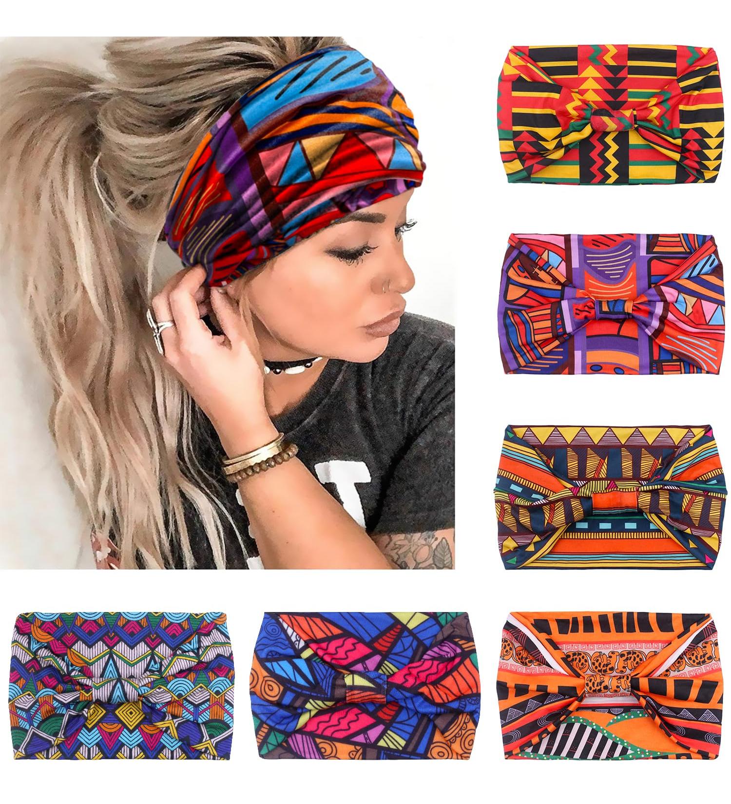 VENUSTE Wide Knotted Headbands for Women - 6PCS African Hair Accessories - Buy Online on GoSupps.com