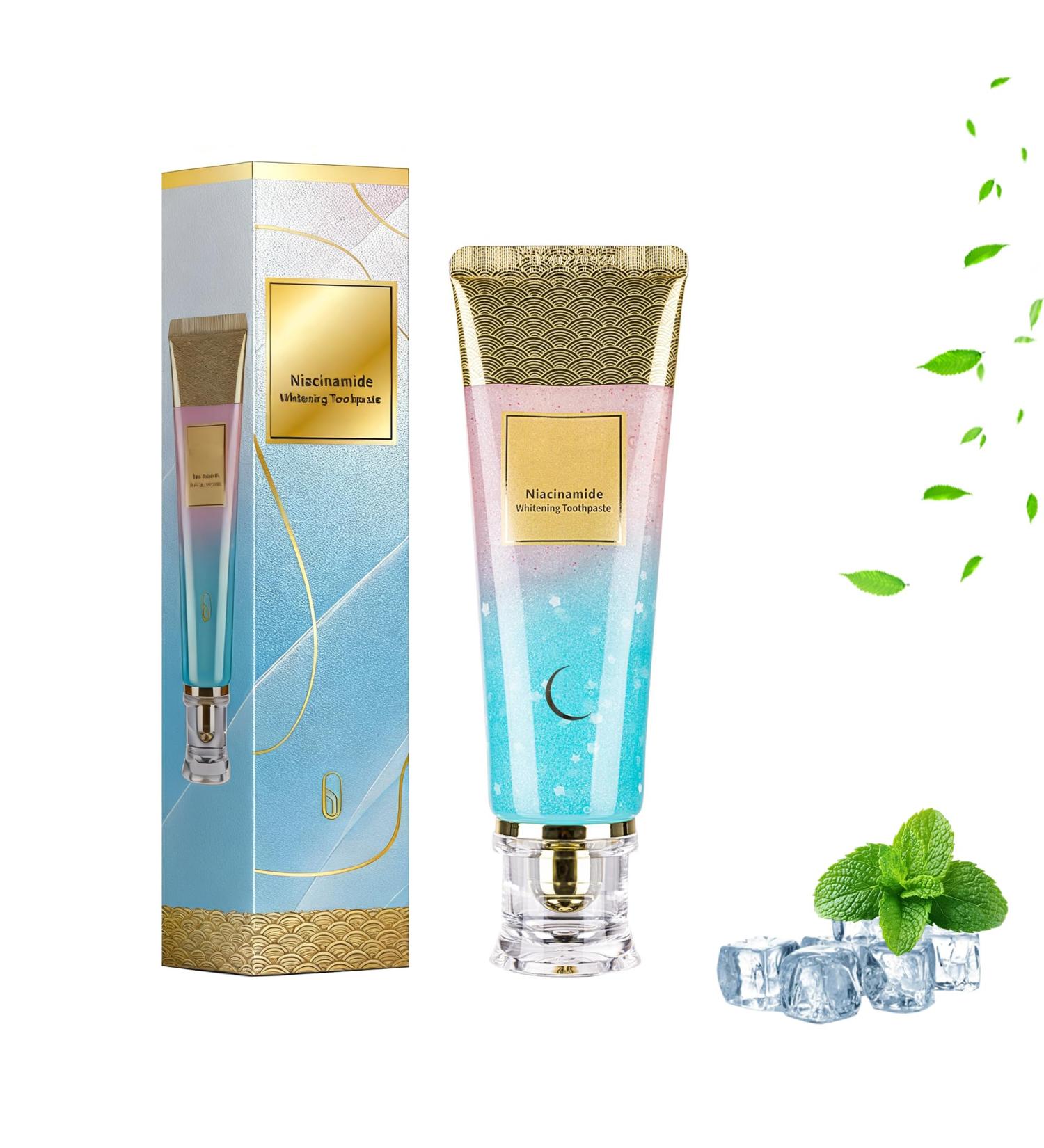 Niacinamide Whitening Toothpaste Triple Action Whitening with Natural Gentle Care Deep Stains Radiant Smile Natural & Gentle Formula Fresh Breath (1) - Buy Online on GoSupps.com