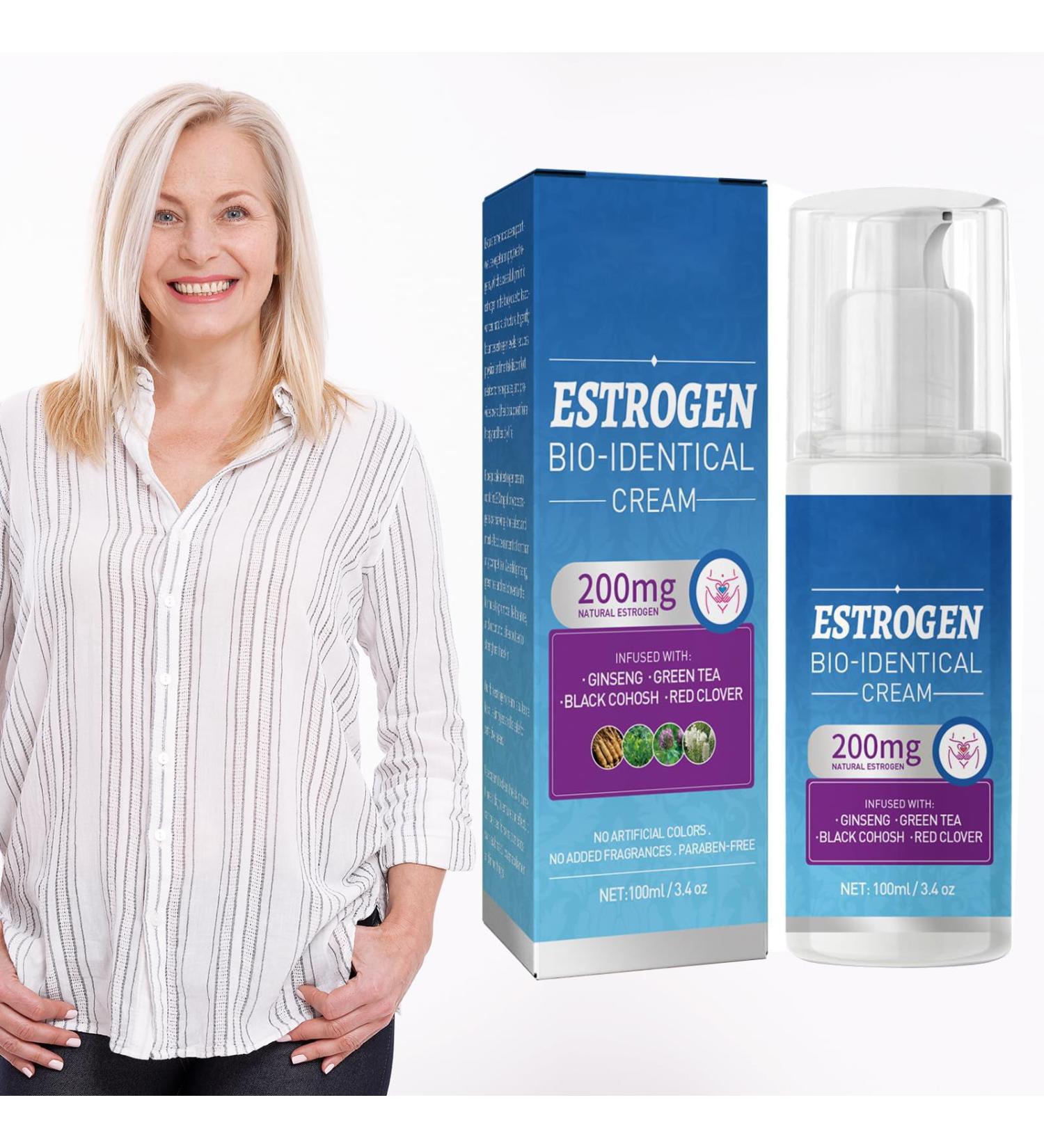 Buy Female Menopause Cream - Alleviate Symptoms & Enjoy Relaxing Years | Bioidentical Cream for Women - 100ml - Buy Online on GoSupps.com