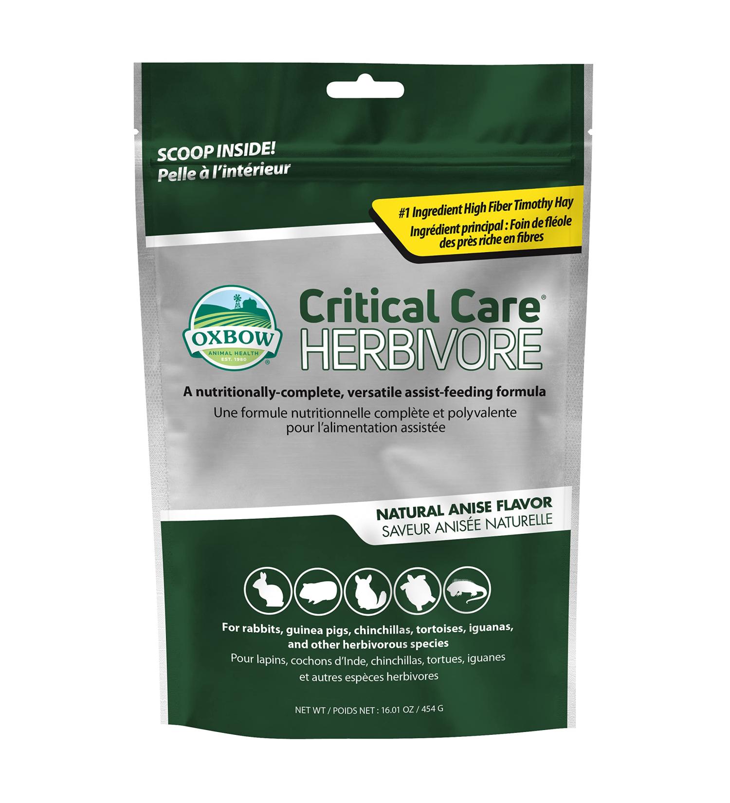 Oxbow Animal Health Critical Care Herbivore Anise Flavor 454 Gram Bag 70104 - Buy Online on GoSupps.com