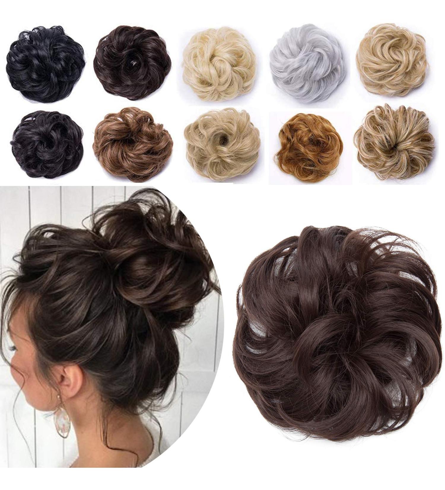 SEGO Dark Brown Hairpiece Bun - Voluminous Hair Tie & Extensions | 40g Updo Knot - Buy Online on GoSupps.com