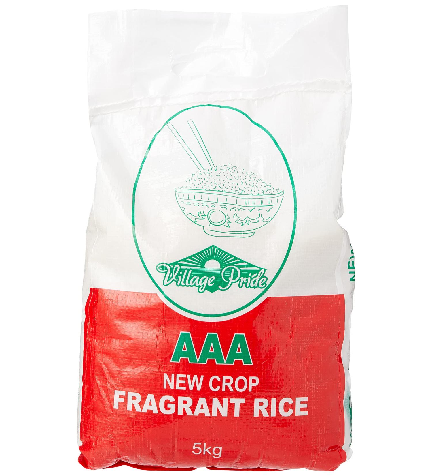 Village Pride Fragrant Rice 5kg - Premium Quality Long Grain Rice - Buy Online on GoSupps.com