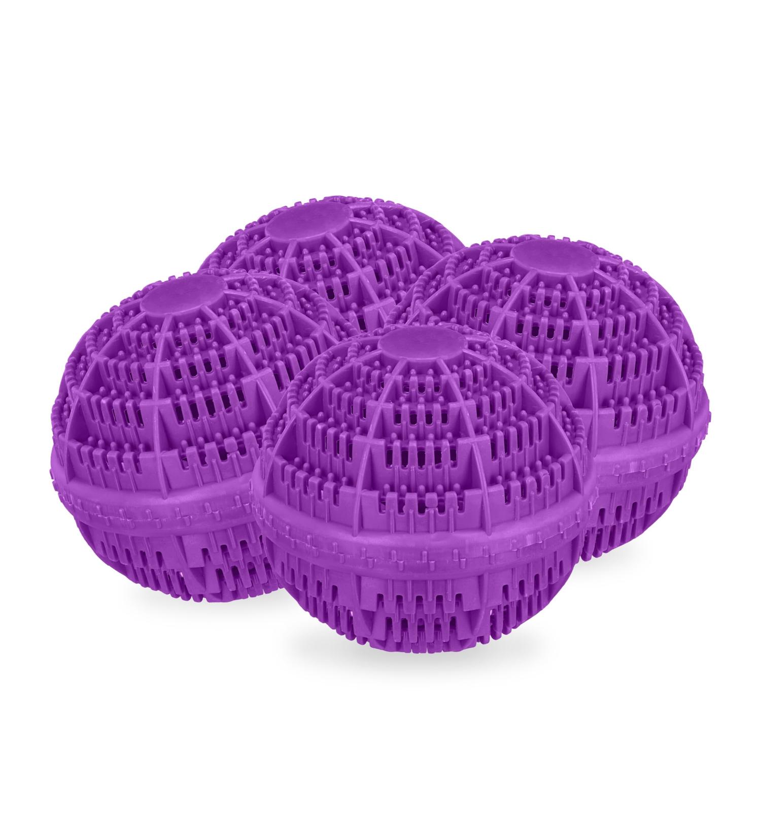Relaxdays Laundry Ball Plastic 50% Ceramic Purple 9.5 x 10.5 x 10.5 cm - Buy Online on GoSupps.com