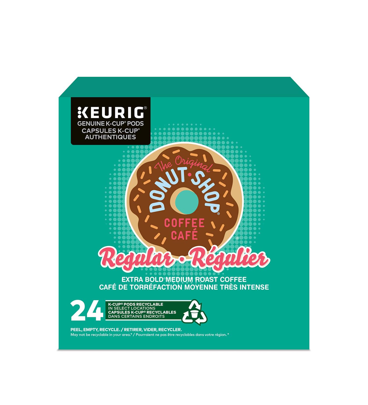 The Original Donut Shop Extra Bold K-Cup Coffee Pods 24 Count For Keurig Coffee Makers Unflavored 24 count (Pack of 1) - Buy Online on GoSupps.com