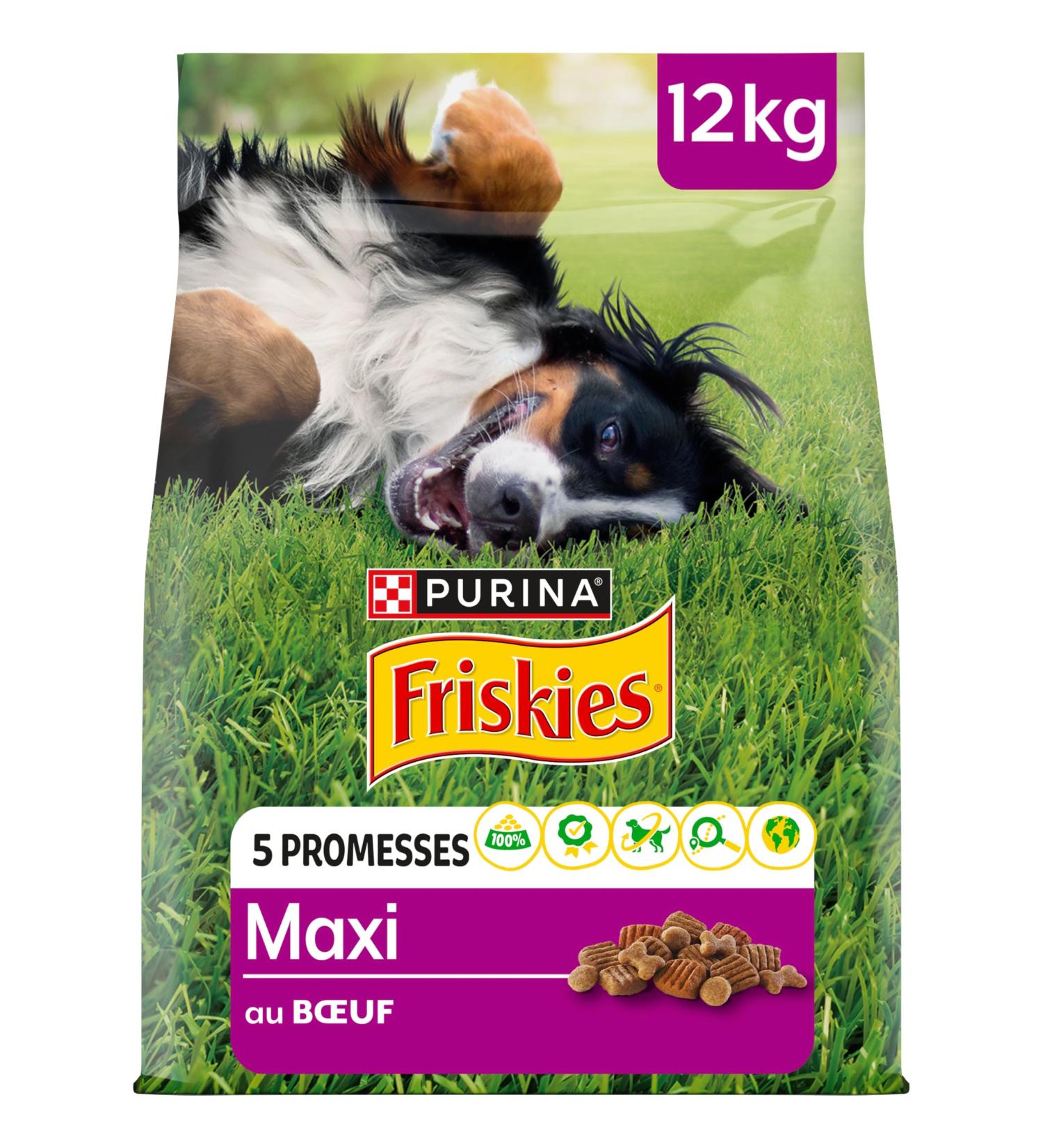 FRISKIES Maxi Beef Dog Croquettes 12KG - Buy Online on GoSupps.com