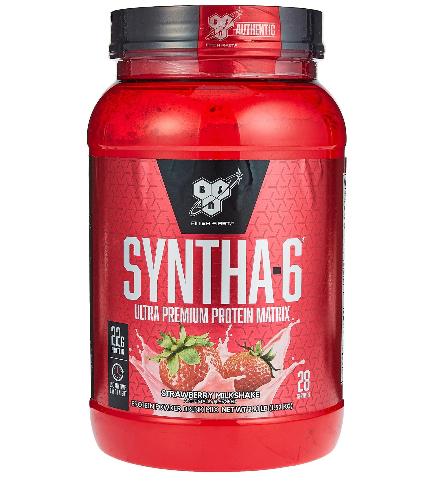 Buy BSN SYNTHA-6 Strawberry Protein Powder 2.91 lbs | Best International Shipping & Quality Nutrition - Buy Online on GoSupps.com