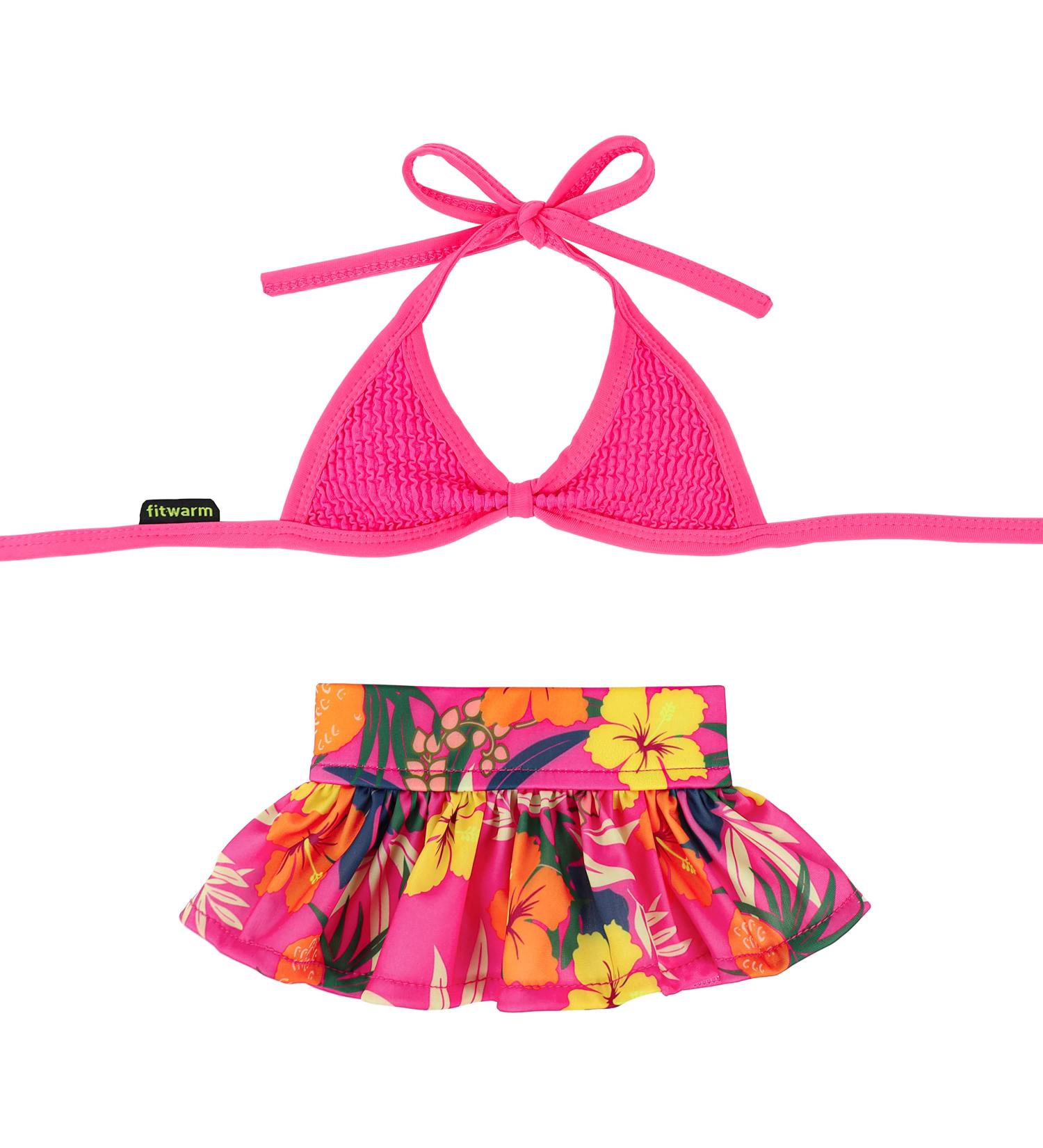 Fitwarm Dog Floral Bikini Set  2 Piece Hawaiian Swimsuit  Dog Summer Clothes for Small Dogs Girl  Cat Apparel  Pink  Medium Medium Pink - Buy Online on GoSupps.com