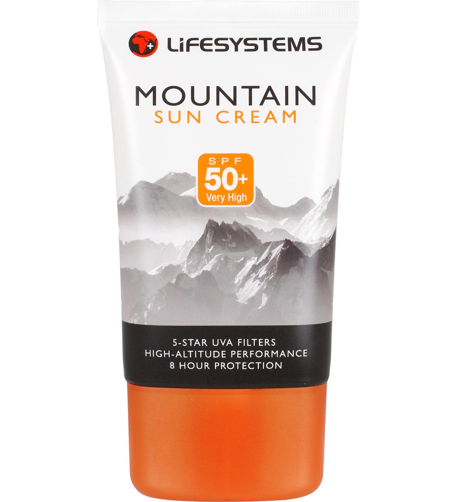 Mountain SPF50+ Sun Cream - 100ml | High Protection Sunscreen for All Skin Types - Fast International Shipping - Buy Online on GoSupps.com