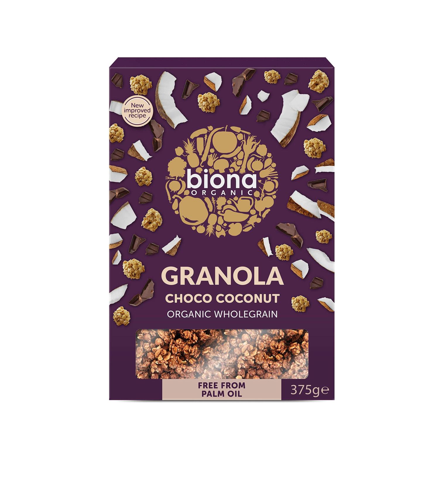 Org Choco-Coco Granola (375 g) Lot de 2
