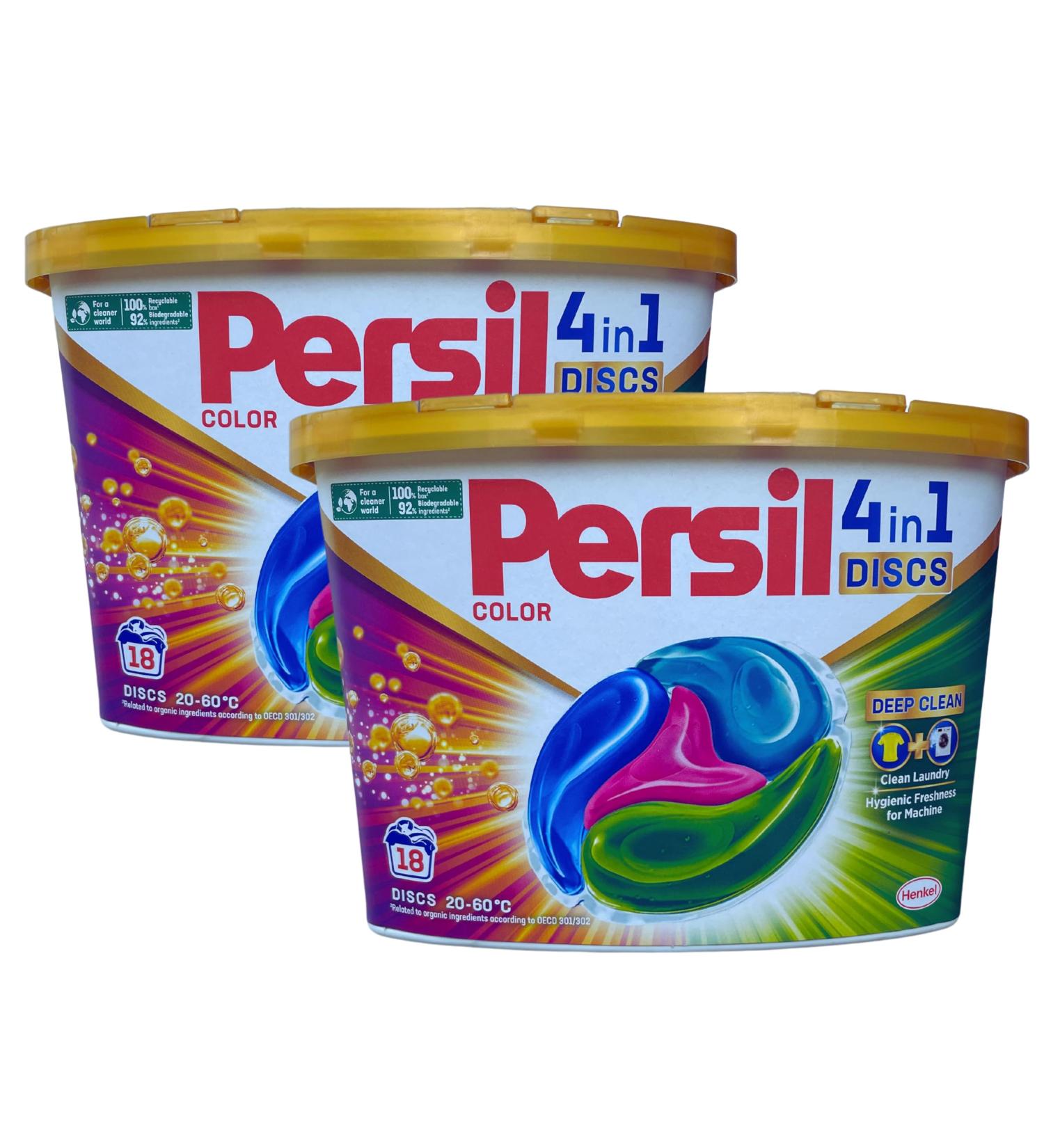 Buy Persil 4-in-1 Color Laundry Discs - Deep Clean 18 Discs | International Shipping Available - Buy Online on GoSupps.com