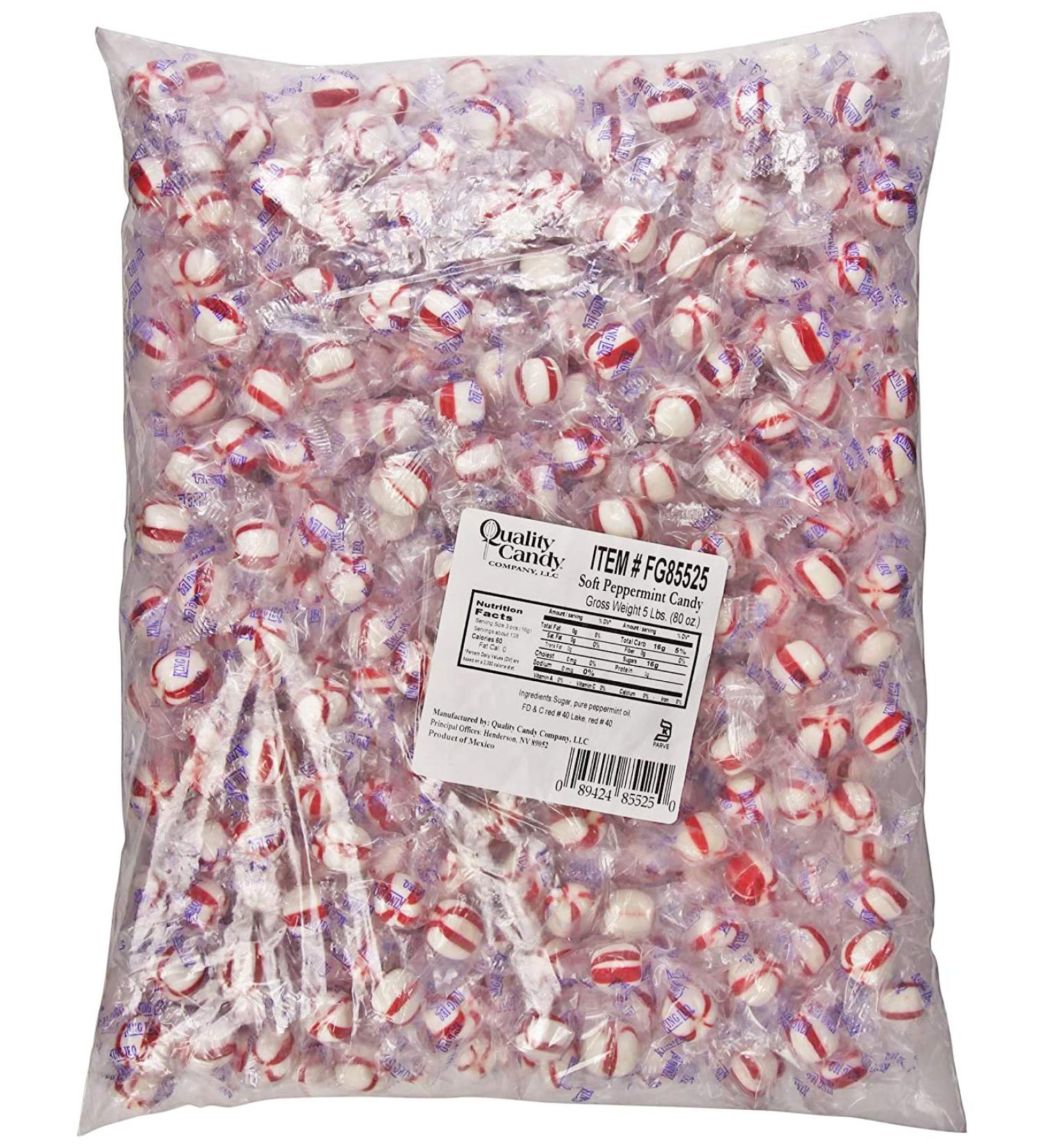 King Leo Soft Peppermint Candy 5lb - Refreshing Peppermint Treat in Standard Packaging - Buy Online on GoSupps.com