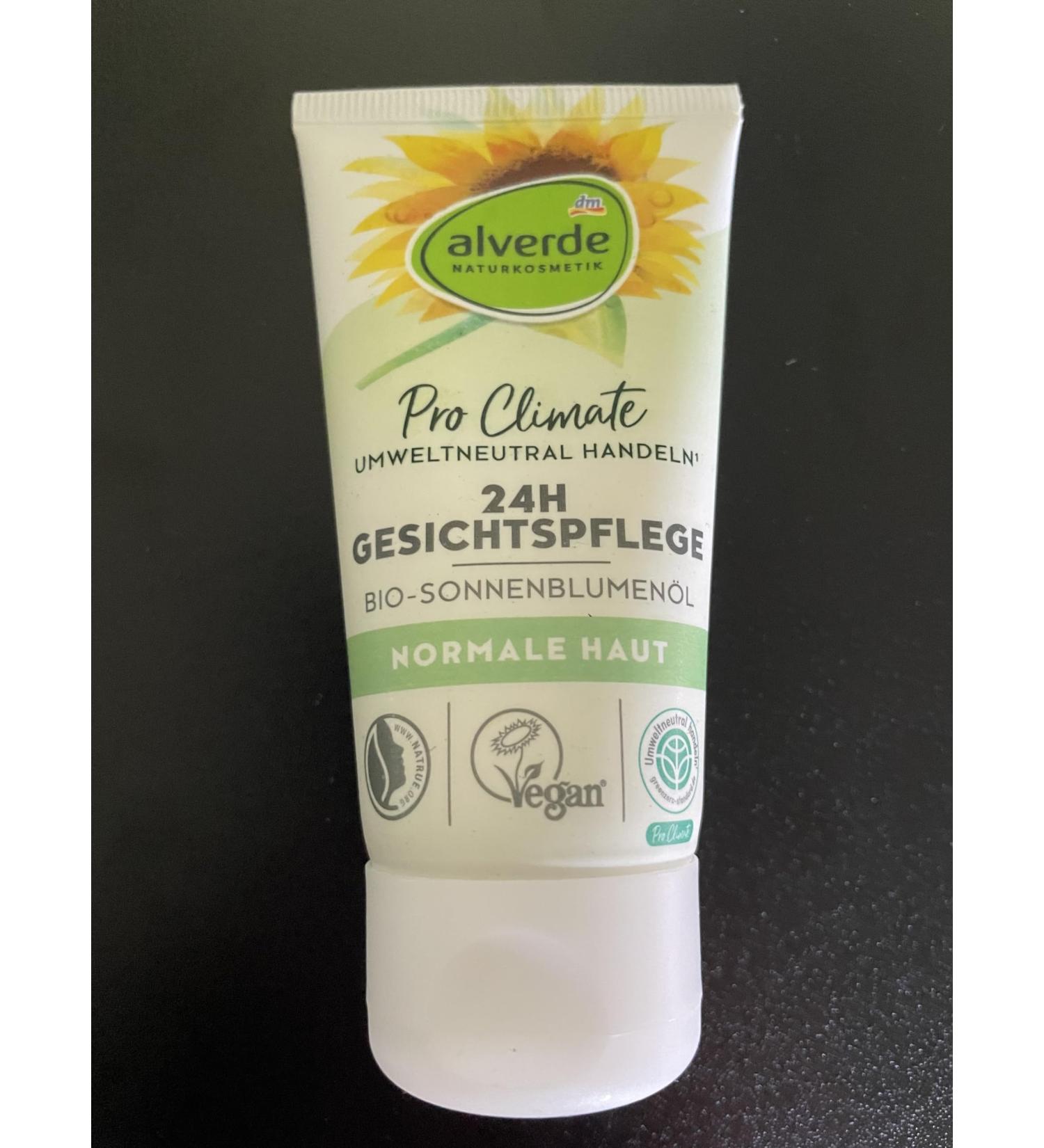 alverde Natural Cosmetics Face Cream 24h Sunflower Oil 50 ml