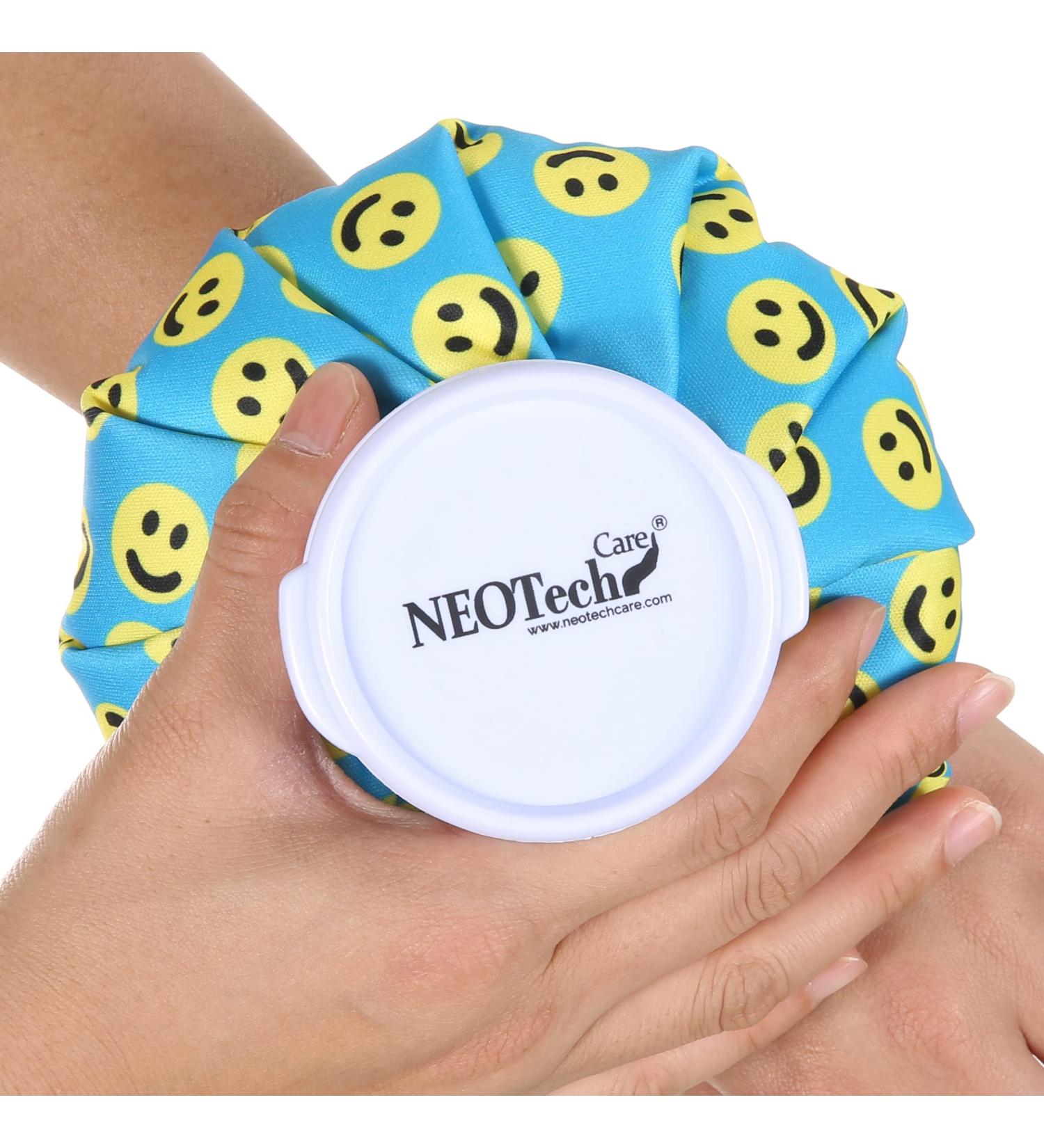 NEOtech Care Ice Bag - Reusable Cooling Bag with Screw Lid - 12cm Smiles - Perfect for Pain Relief & Injury Recovery - International Shipping Available - Buy Online on GoSupps.com